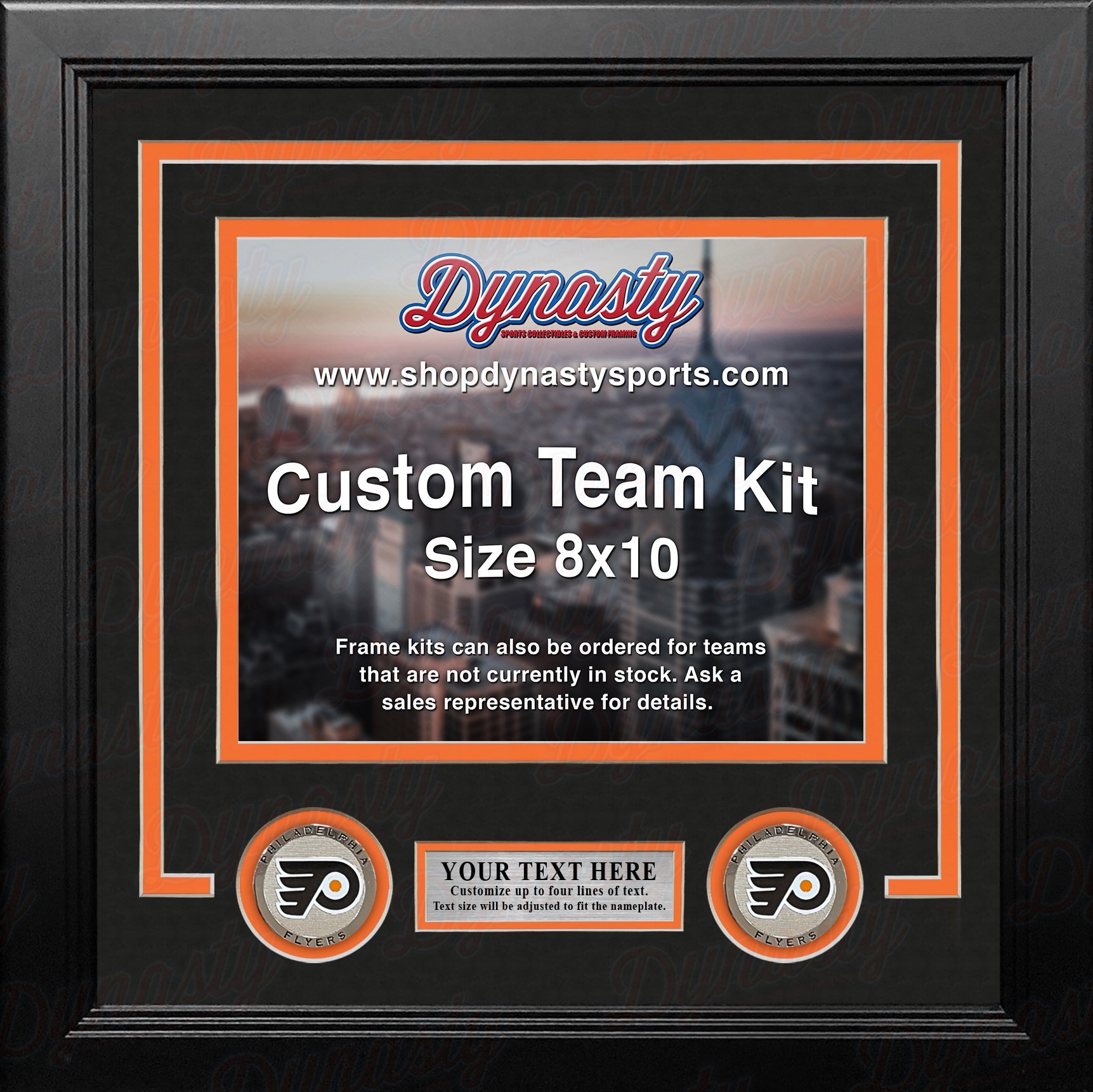 Philadelphia Flyers Custom NHL Hockey 8x10 Picture Frame Kit (Multiple Colors) - Sports Collectibles, Sports Memorabilia, Sports Fan Shop, Sports Gifts