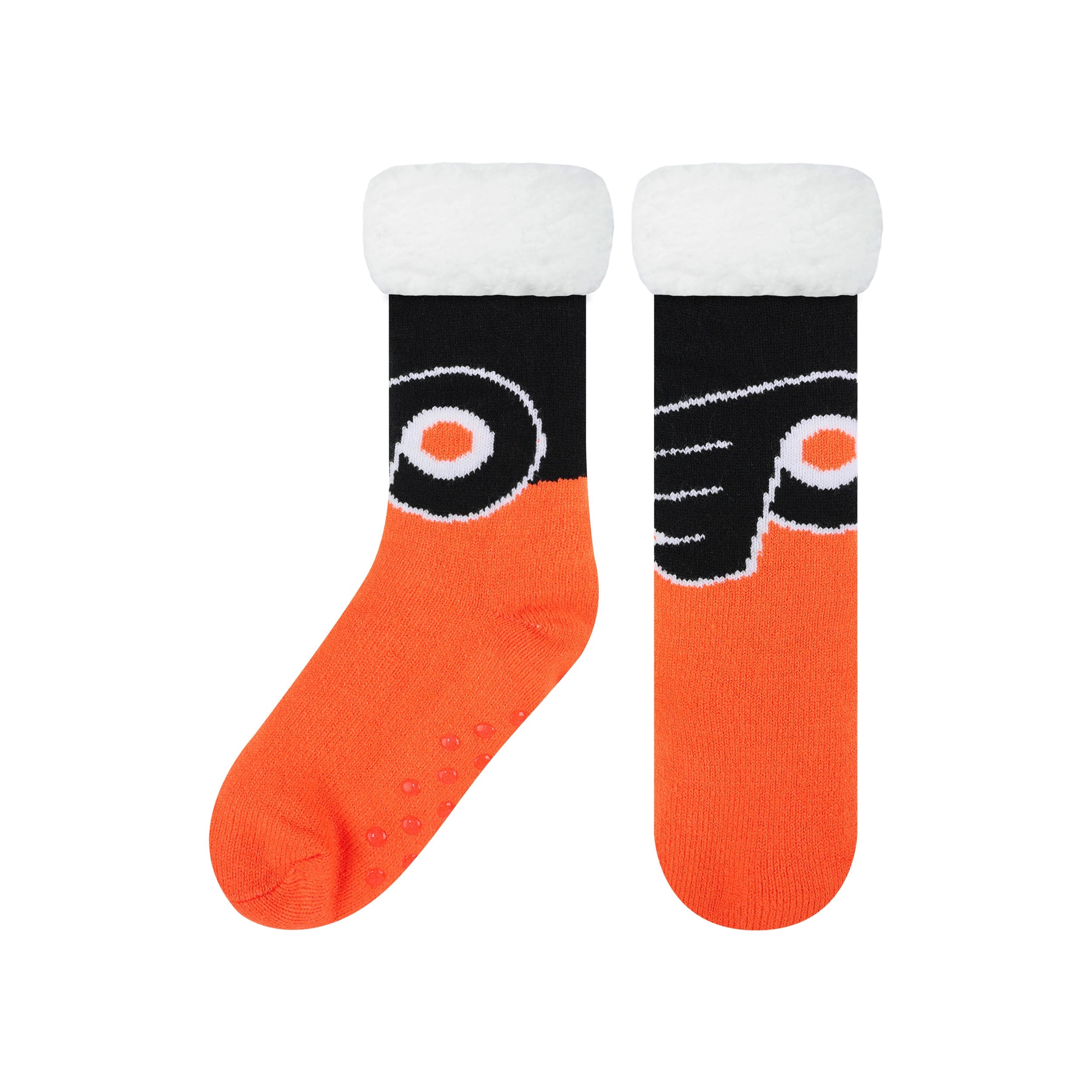 Philadelphia Flyers Colorblock Footy Slipper Socks - Sports Collectibles, Sports Memorabilia, Sports Fan Shop, Sports Gifts