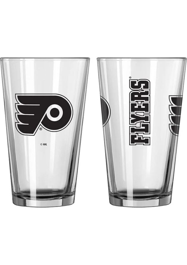 Philadelphia Flyers Game Day Pint Glass - Sports Collectibles, Sports Memorabilia, Sports Fan Shop, Sports Gifts