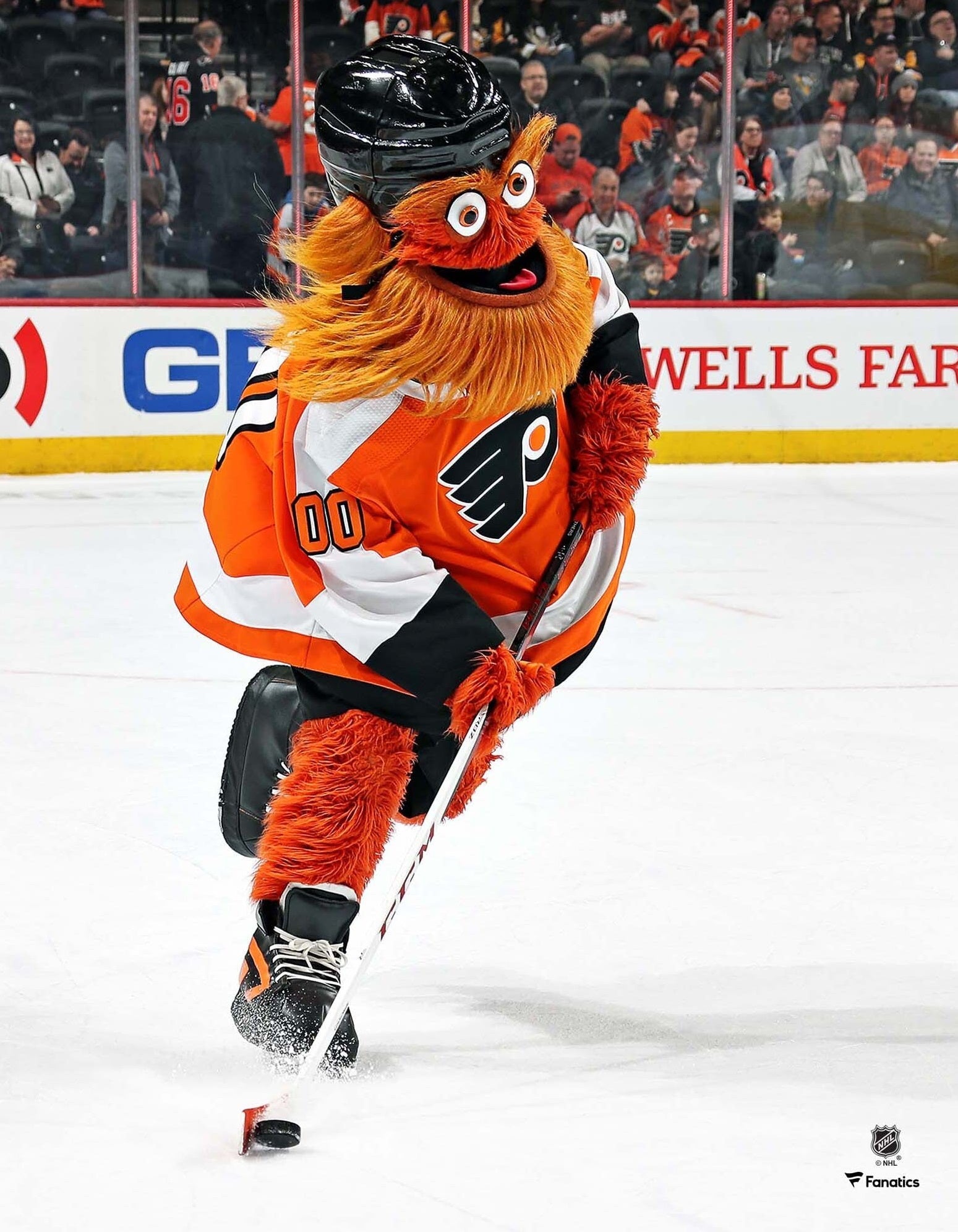 Gritty Skating Down the Ice Philadelphia Flyers 8" x 10" Hockey Mascot Photo - Sports Collectibles, Sports Memorabilia, Sports Fan Shop, Sports Gifts