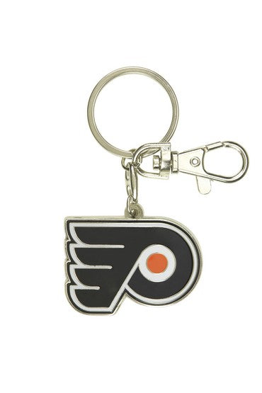 Philadelphia Flyers Metal Logo Keychain - Sports Collectibles, Sports Memorabilia, Sports Fan Shop, Sports Gifts