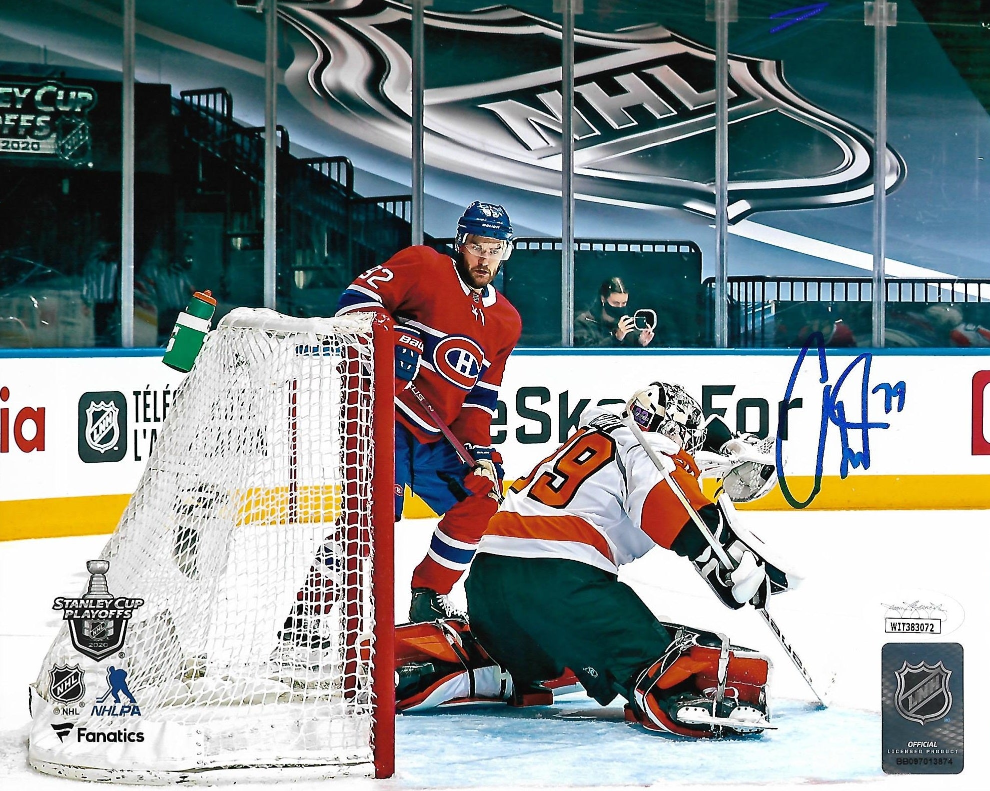 Carter Hart First Career Playoff Shutout Philadelphia Flyers Autographed Hockey Photo - Sports Collectibles, Sports Memorabilia, Sports Fan Shop, Sports Gifts