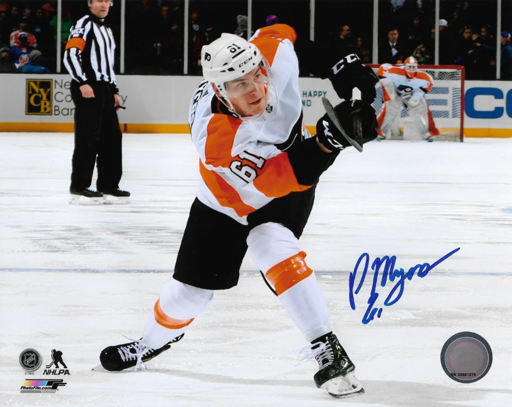 Philippe Myers Philadelphia Flyers Autographed NHL Hockey Photo - Sports Collectibles, Sports Memorabilia, Sports Fan Shop, Sports Gifts