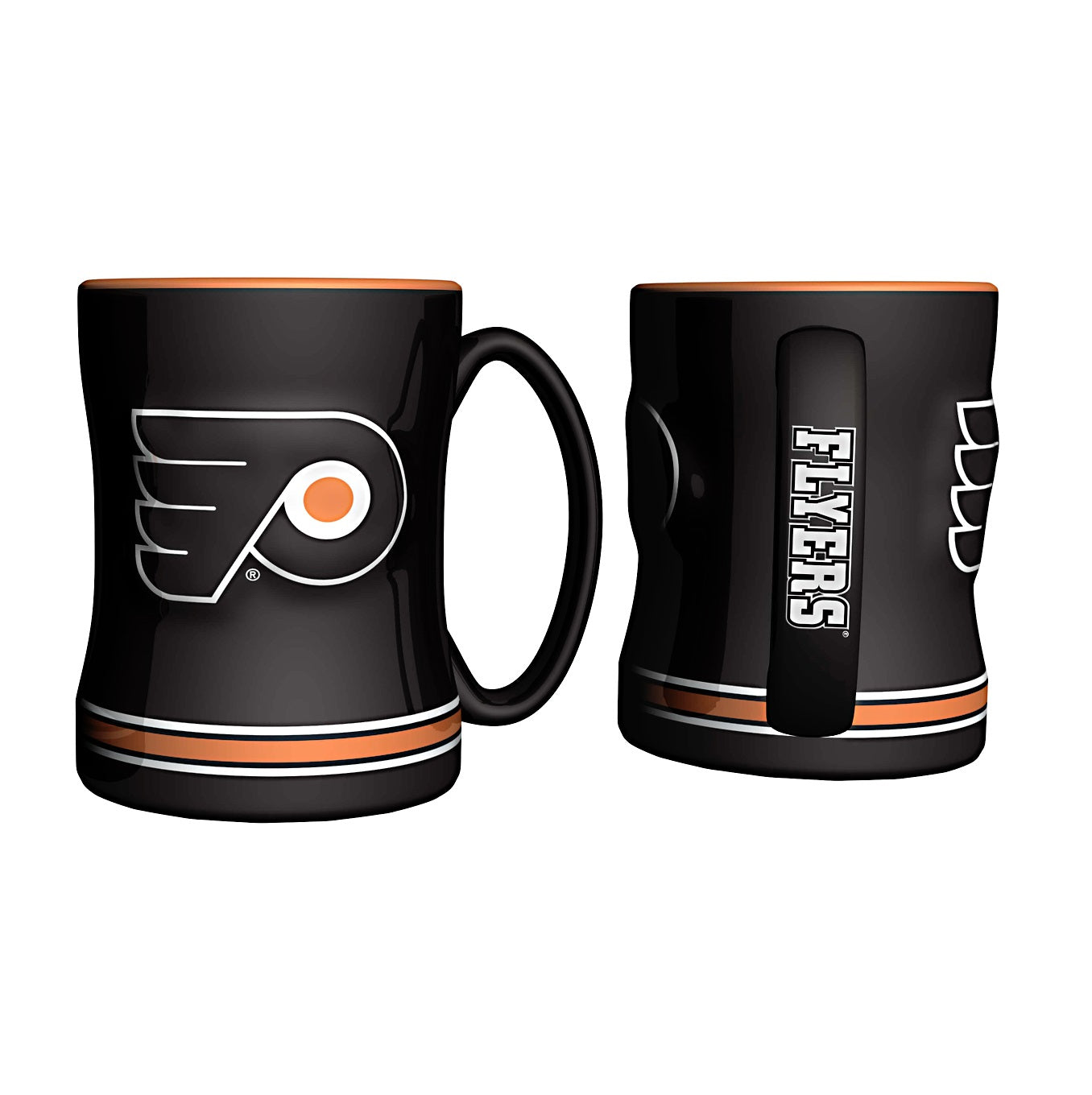 Philadelphia Flyers Logo Relief Coffee Mug - Sports Collectibles, Sports Memorabilia, Sports Fan Shop, Sports Gifts