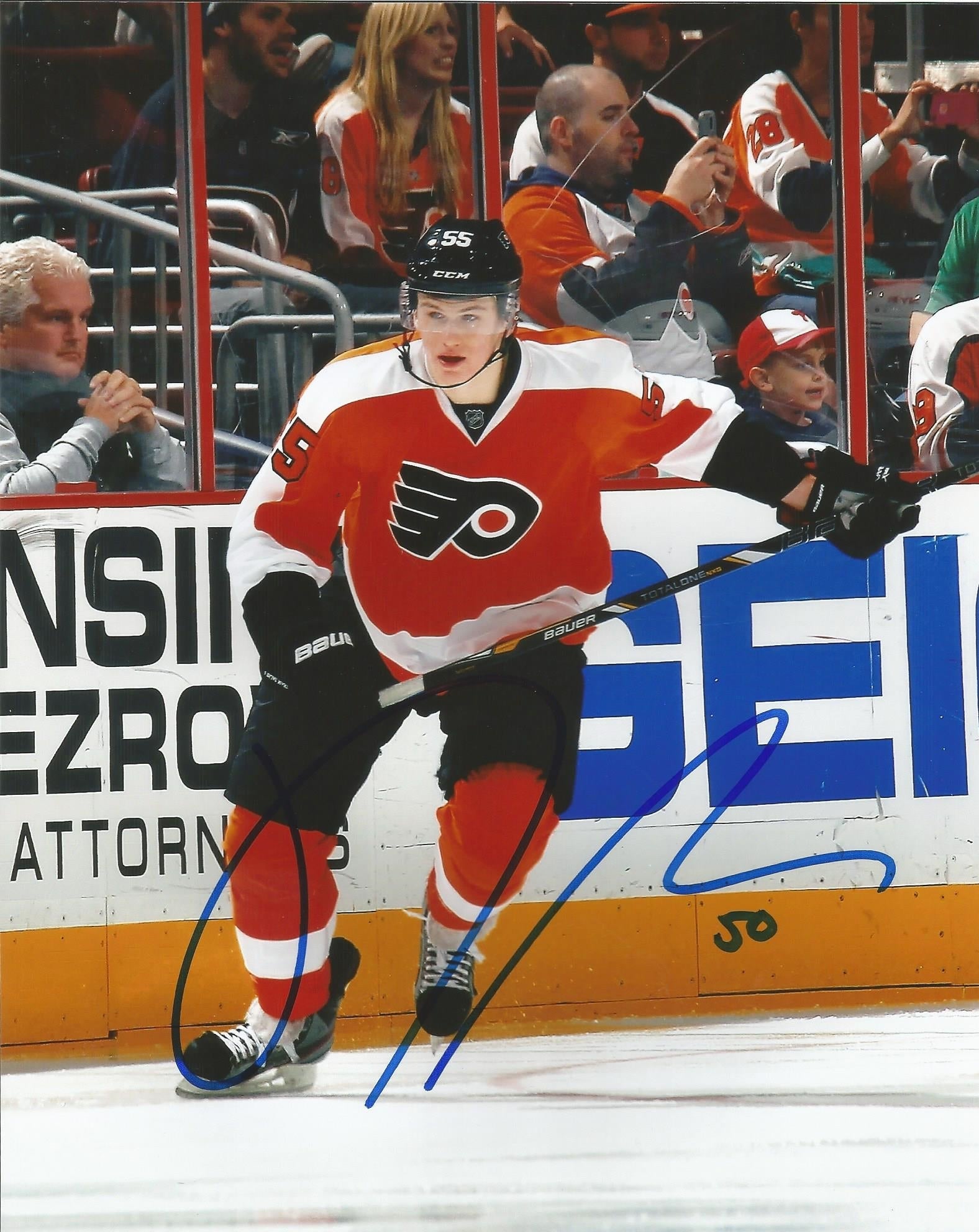 Samuel Morin Skating Autographed Philadelphia Flyers Hockey Photo - Sports Collectibles, Sports Memorabilia, Sports Fan Shop, Sports Gifts