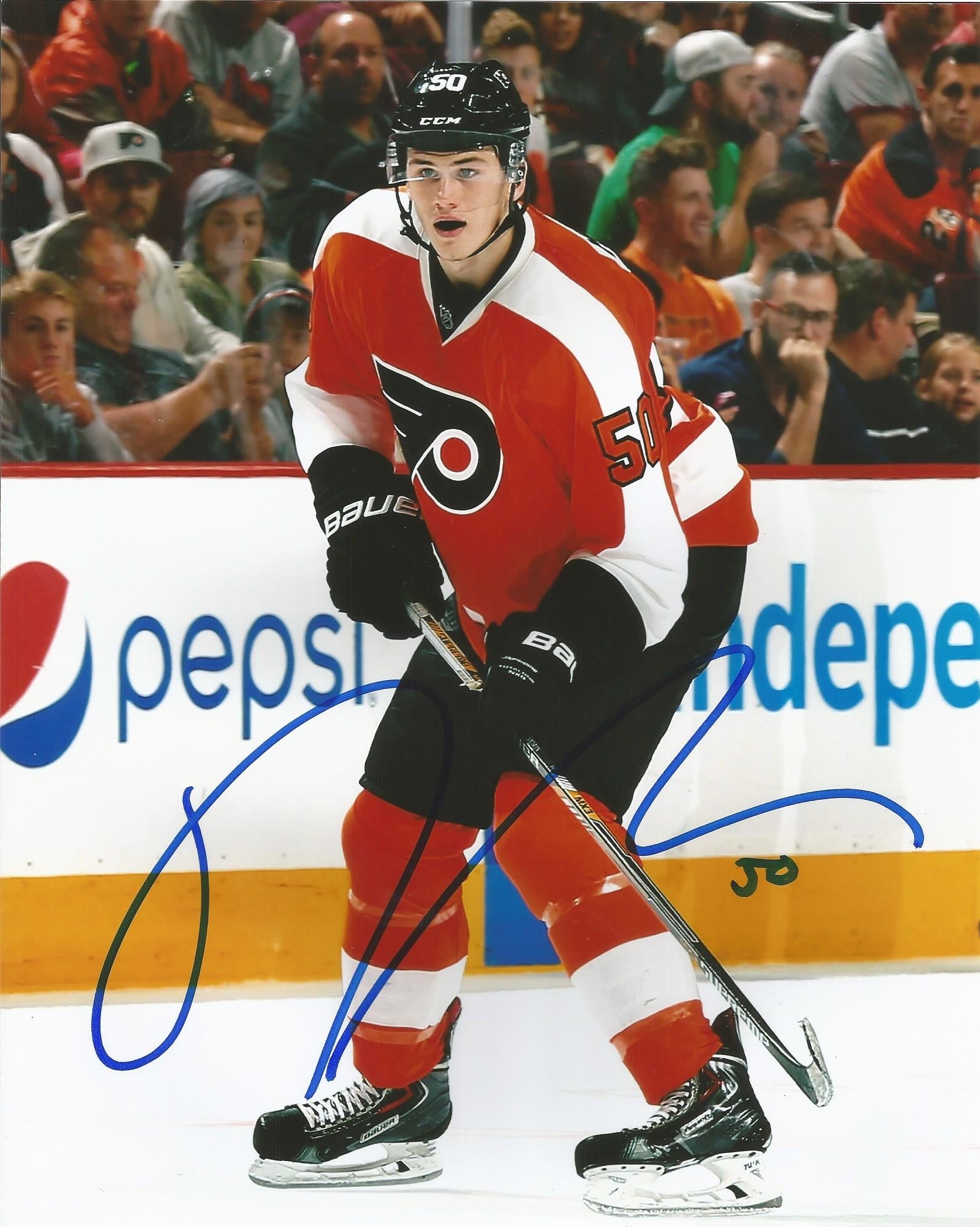 Samuel Morin On-Ice Autographed Philadelphia Flyers Hockey Photo - Sports Collectibles, Sports Memorabilia, Sports Fan Shop, Sports Gifts