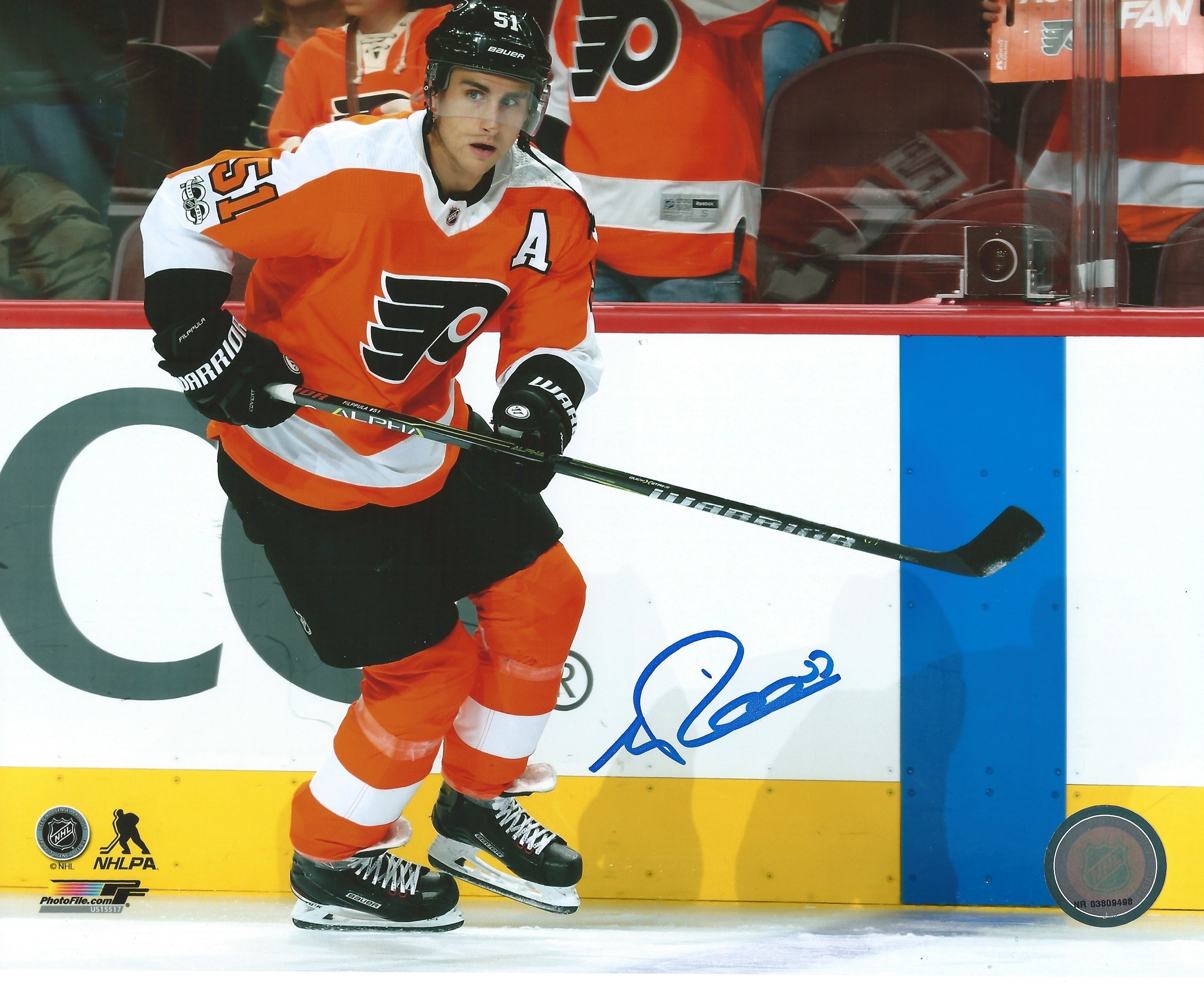 Valtteri Filppula in Action Philadelphia Flyers Autographed 11"x 14" Hockey Photo - Sports Collectibles, Sports Memorabilia, Sports Fan Shop, Sports Gifts