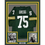 Framed Autographed/Signed Forrest Gregg HOF 77 35x39 Green Bay Green Football Jersey JSA COA