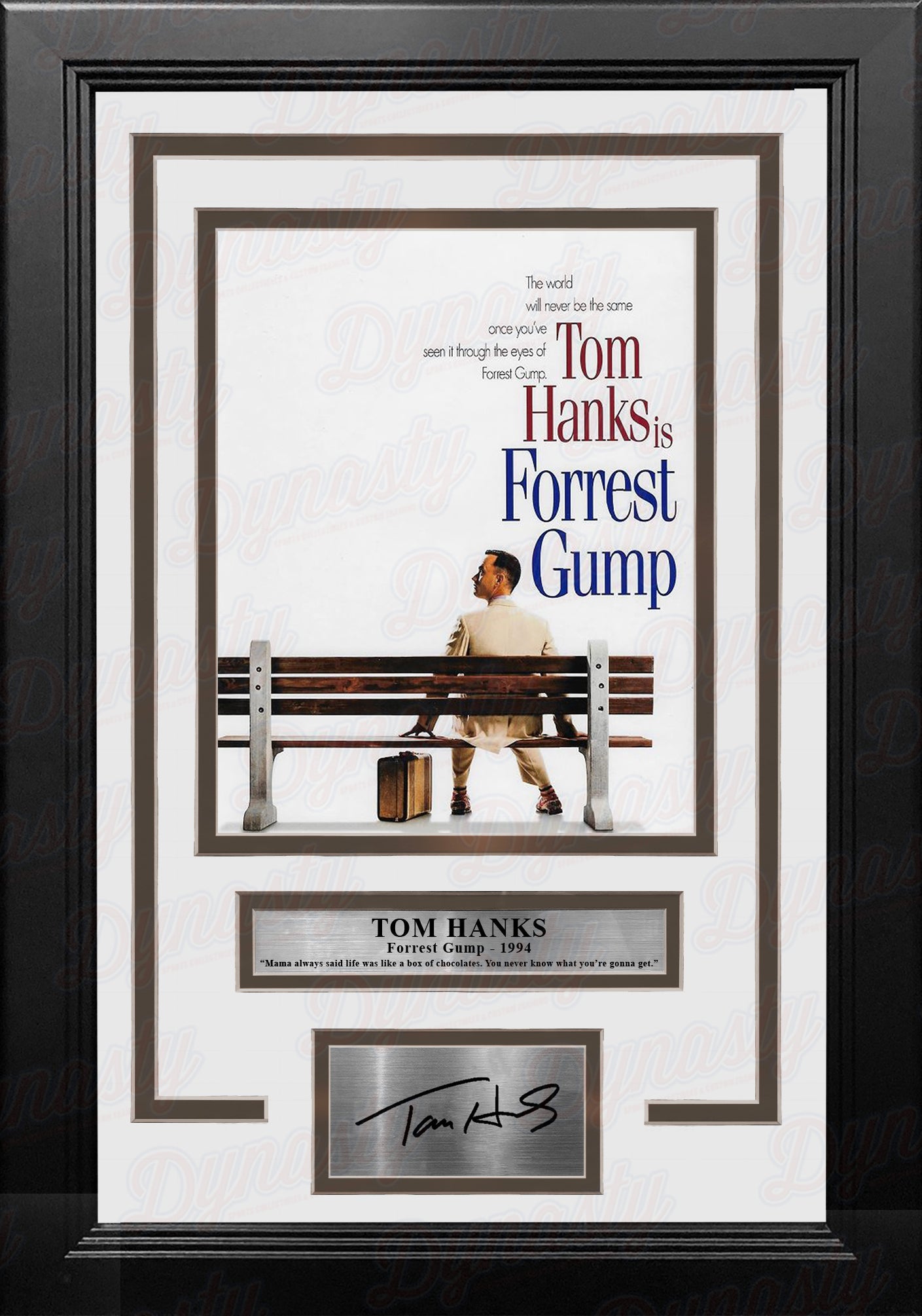 Tom Hanks Forrest Gump 8" x 10" Framed Photo with Engraved Autograph - Sports Collectibles, Sports Memorabilia, Sports Fan Shop, Sports Gifts