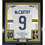 Framed Autographed/Signed J.J. JJ McCarthy 35x39 Michigan White College Stat Football Jersey Beckett BAS COA