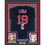 Framed Autographed/Signed Fred Lynn 35x39 Boston Blue Baseball Jersey JSA COA