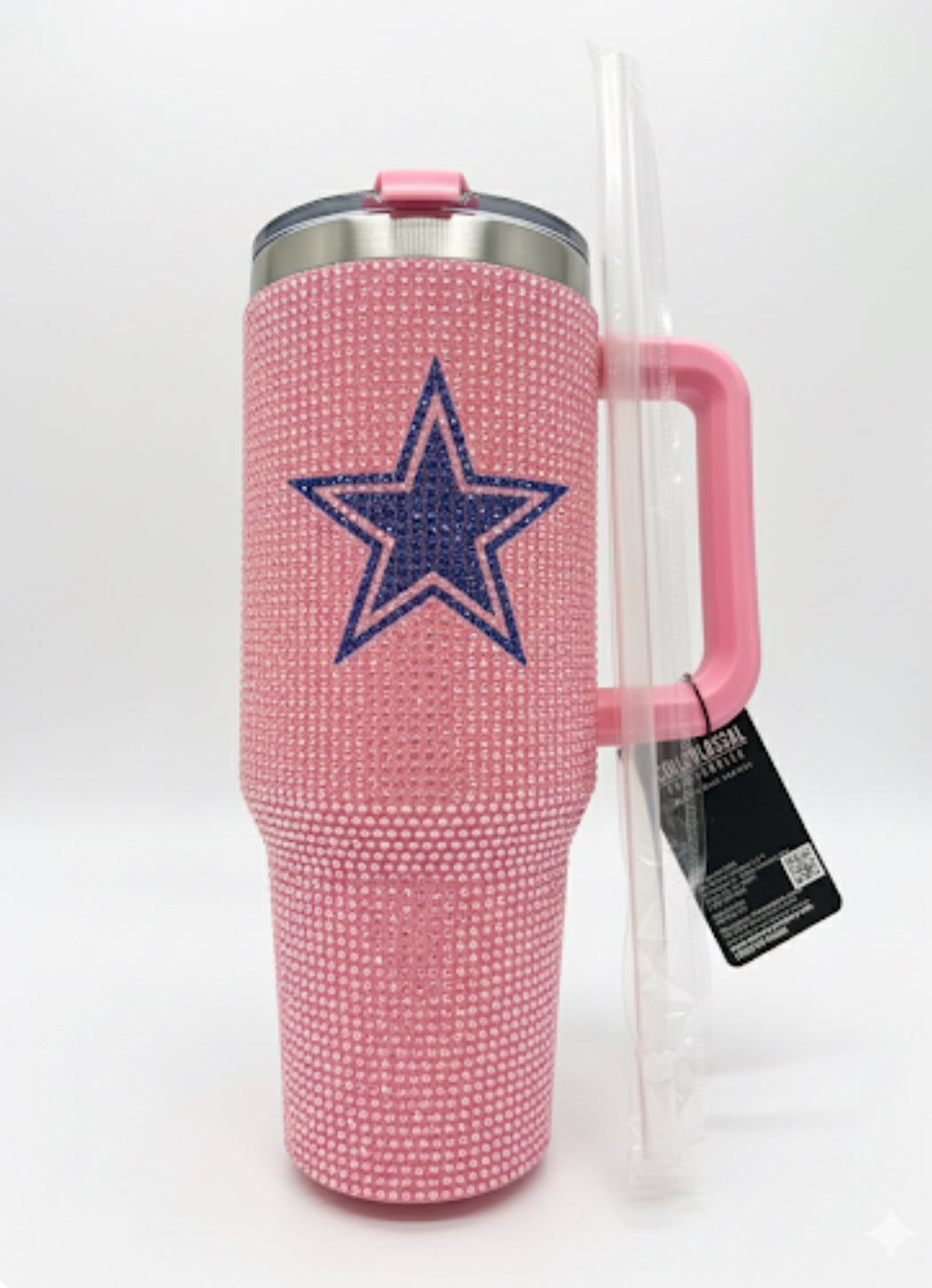 Dallas 40oz. Colossal Pink Bling Tumbler - Sports Gifts, Sports Memorabilia, Sports Collectibles, Fan Shop