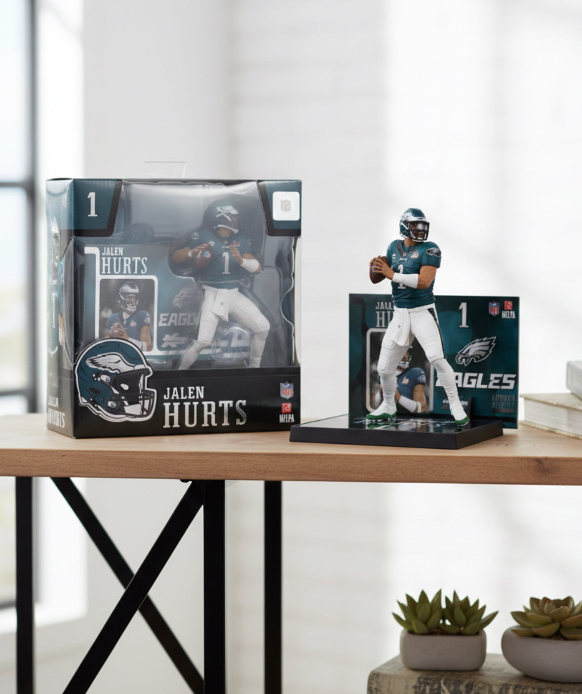 Jalen Hurts (Eagles Super Bowl Edition) NFL 7" Figure McFarlane - Sports Gifts, Sports Memorabilia, Sports Collectibles, Fan Shop