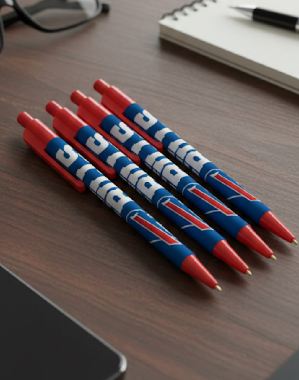 Buffalo Bills 4 Pack Cool Color Pens - Sports Gifts, Sports Memorabilia, Sports Collectibles, Fan Shop