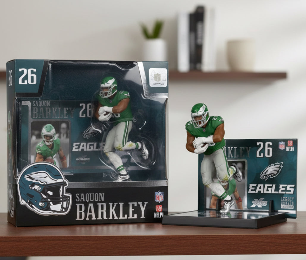 Saquon Barkley (Philadelphia Eagles) (Classic Uniform) NFL 7" Figure McFarlane - Sports Gifts, Sports Memorabilia, Sports Collectibles, Fan Shop
