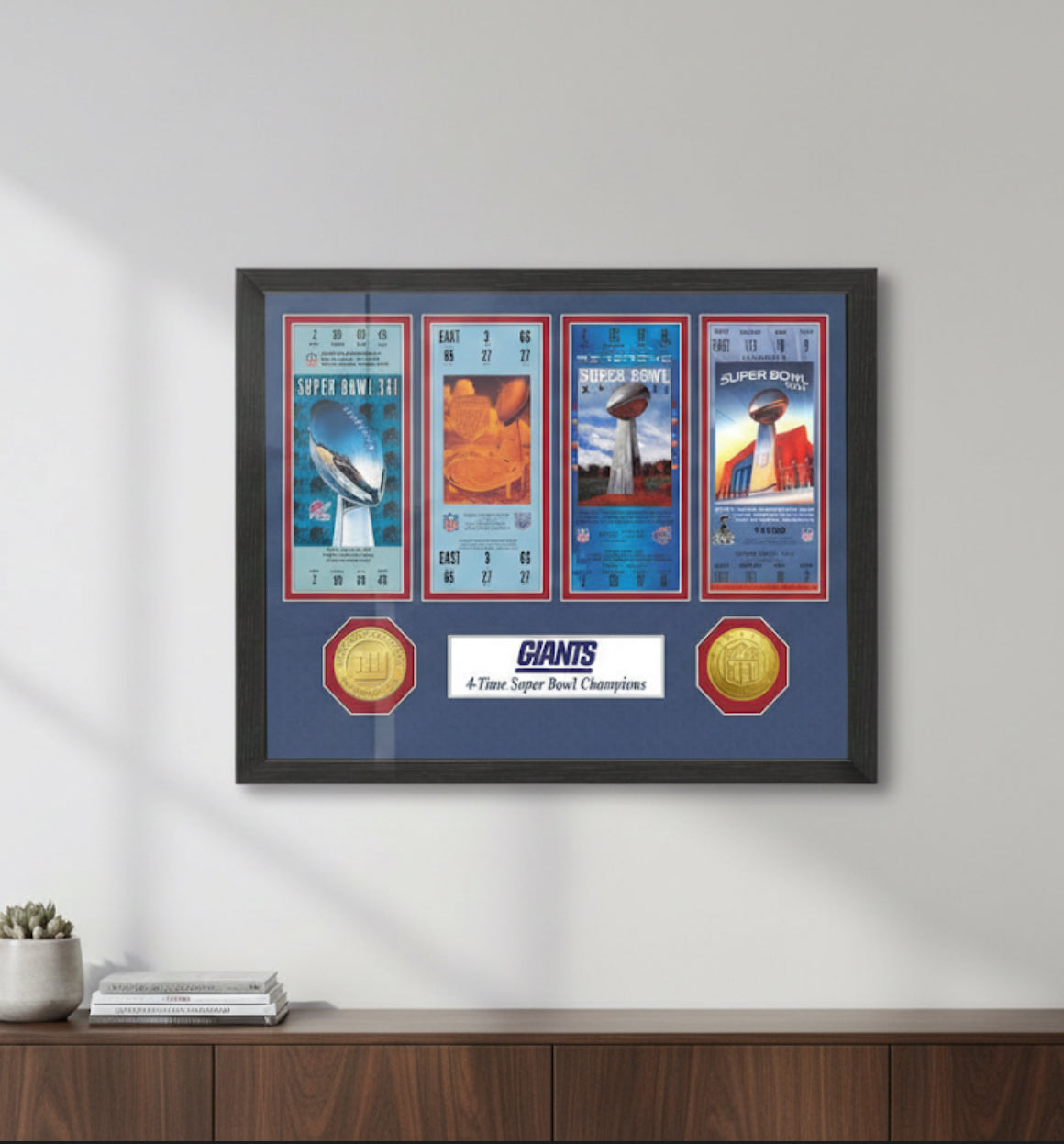 New York Giants Super Bowl Championship Ticket Collection (HM) - Sports Gifts, Sports Memorabilia, Sports Collectibles, Fan Shop