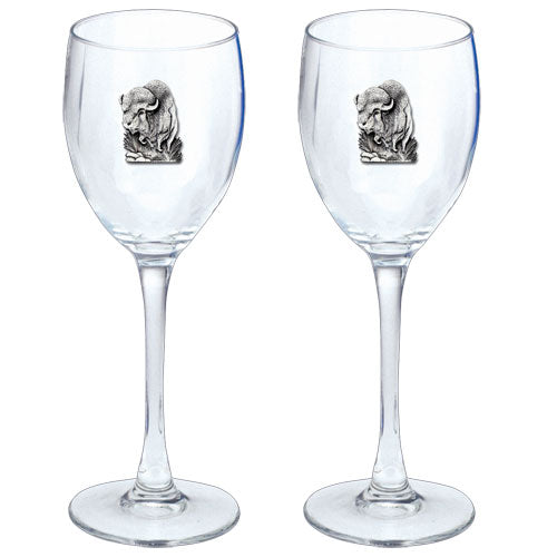 Buffalo Goblets (Set of 2) - Sports Collectibles, Sports Memorabilia, Sports Fan Shop, Sports Gifts