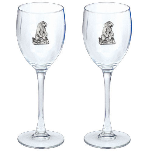 Grizzly Bear Goblets (Set of 2) - Sports Collectibles, Sports Memorabilia, Sports Fan Shop, Sports Gifts