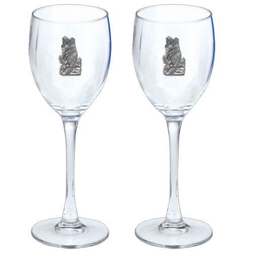Black Bear Goblets (Set of 2) - Sports Collectibles, Sports Memorabilia, Sports Fan Shop, Sports Gifts