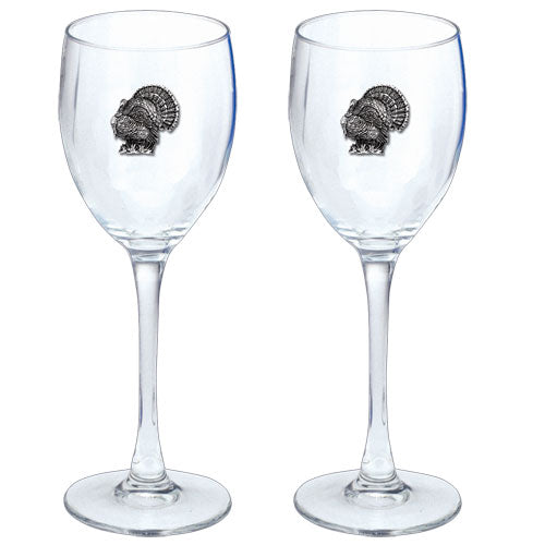 Turkey Goblets (Set of 2) - Sports Collectibles, Sports Memorabilia, Sports Fan Shop, Sports Gifts
