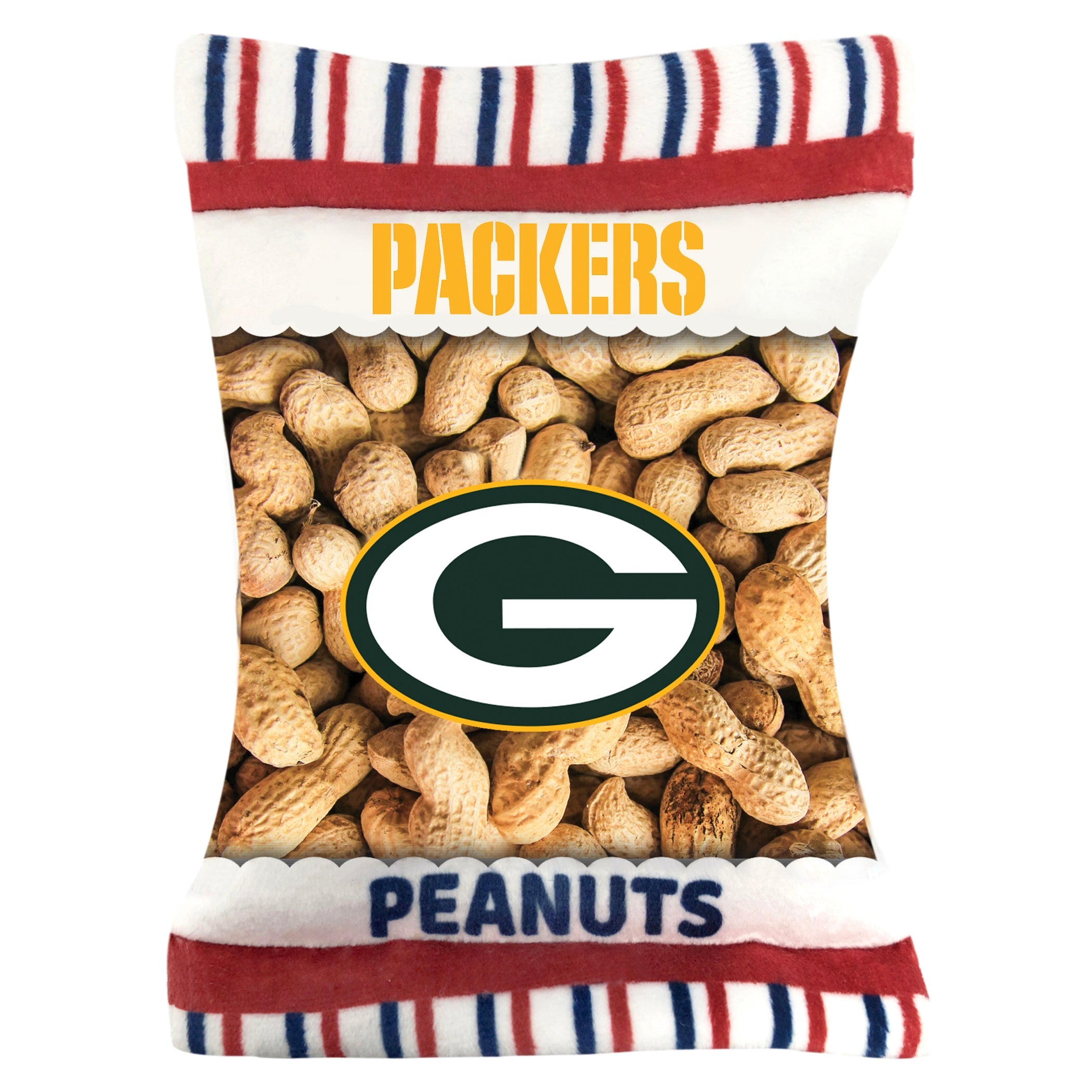 Green Bay Packers Peanut Bag Toy by Pets First - Sports Collectibles, Sports Memorabilia, Sports Fan Shop, Sports Gifts