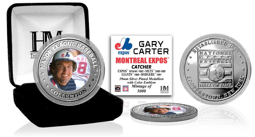 Gary Carter Baseball Hall of Fame Silver Color Coin - Sports Collectibles, Sports Memorabilia, Sports Fan Shop, Sports Gifts
