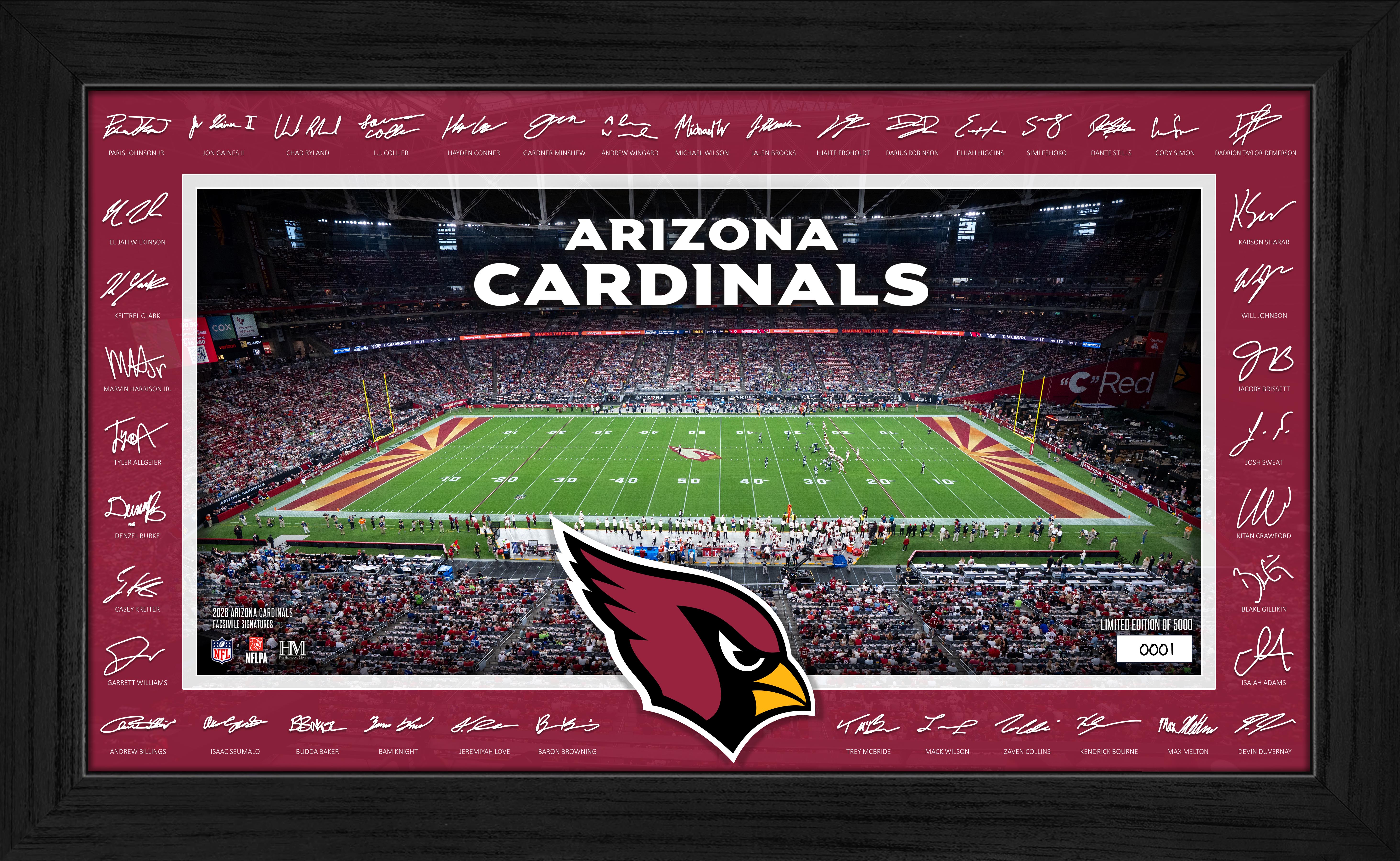 Arizona Cardinals 2026 Signature Gridiron Frame