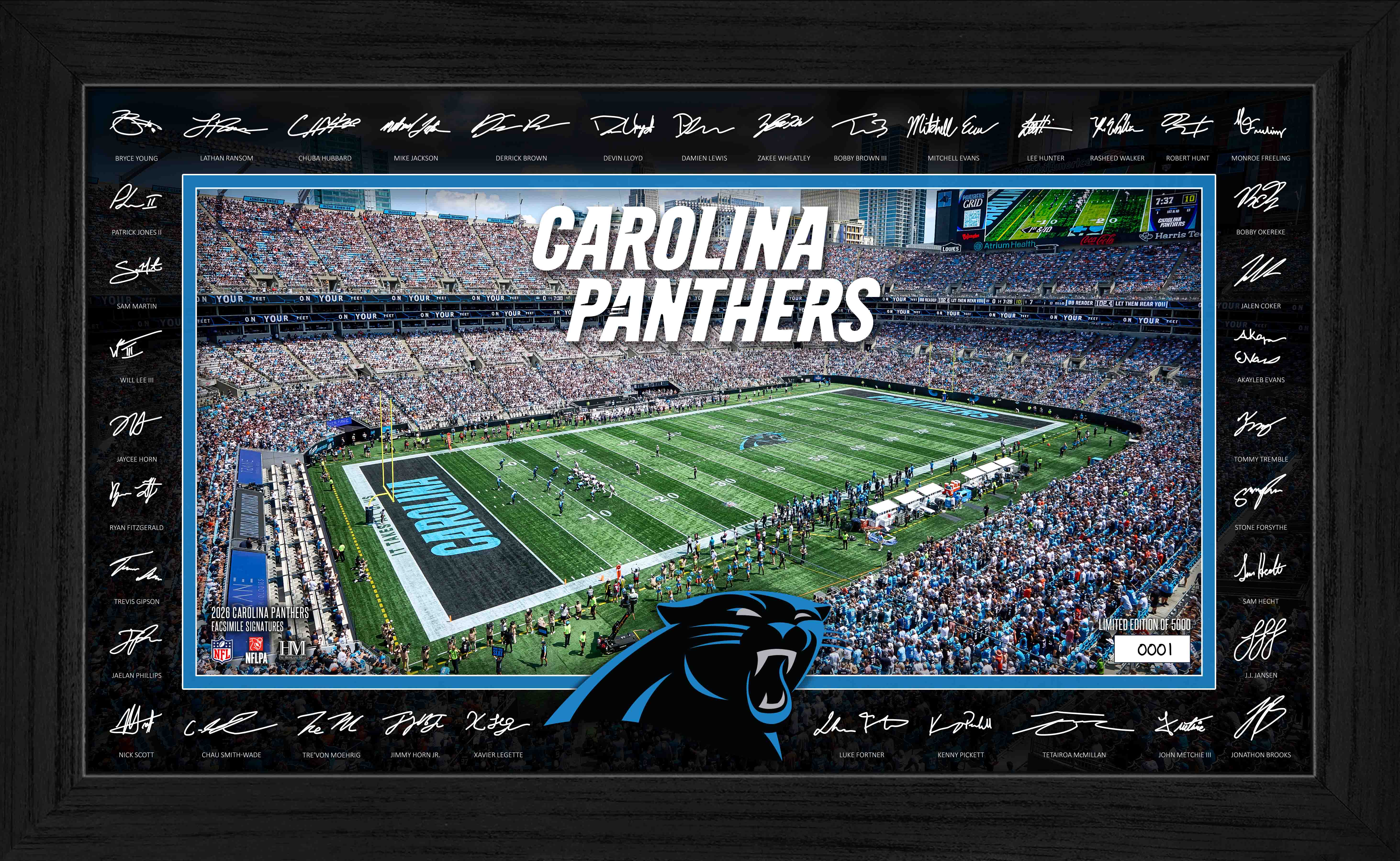 Carolina Panthers 2026 Signature Gridiron Frame