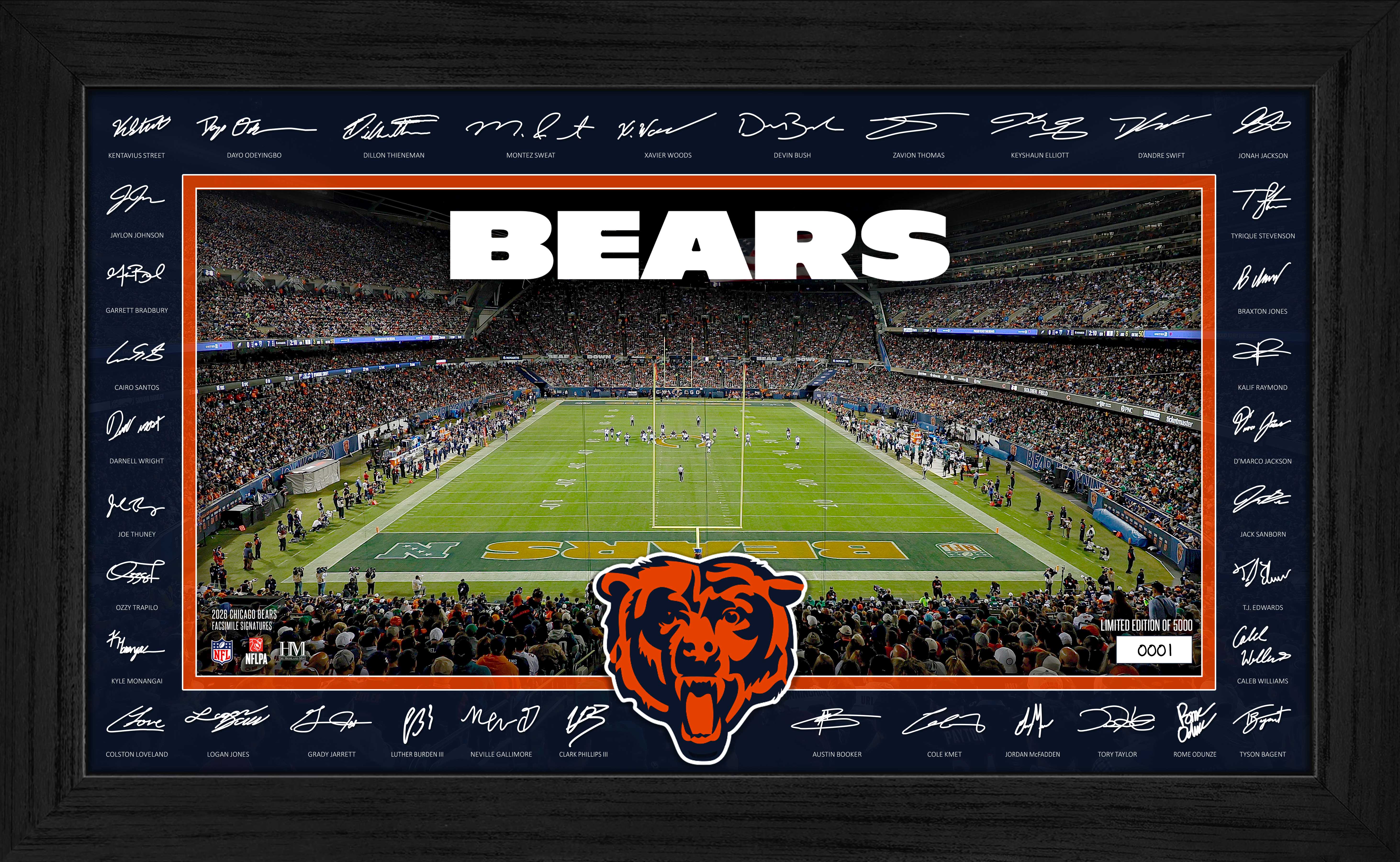 Chicago Bears 2026 Signature Gridiron Frame