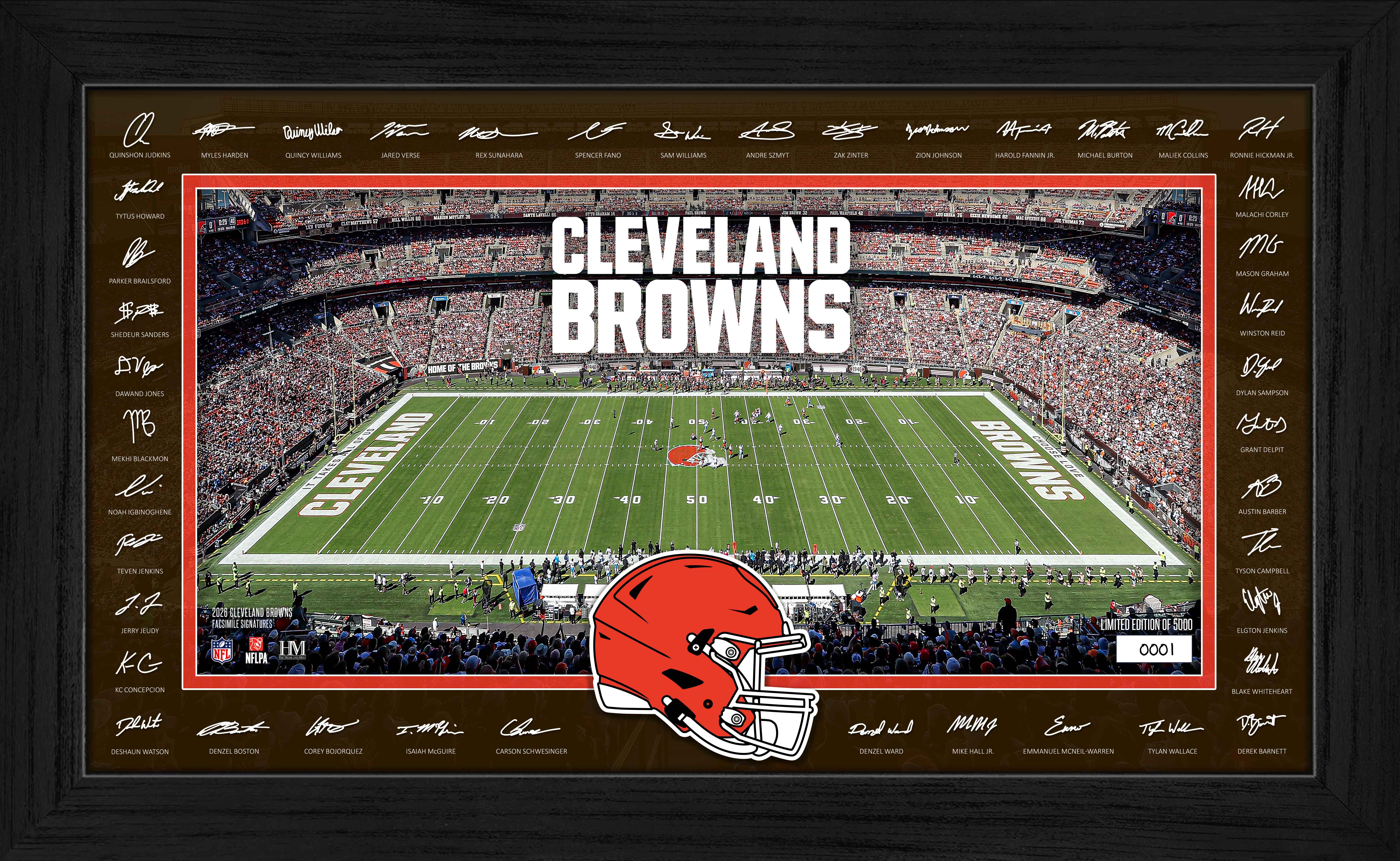 Cleveland Browns 2026 Signature Gridiron Frame