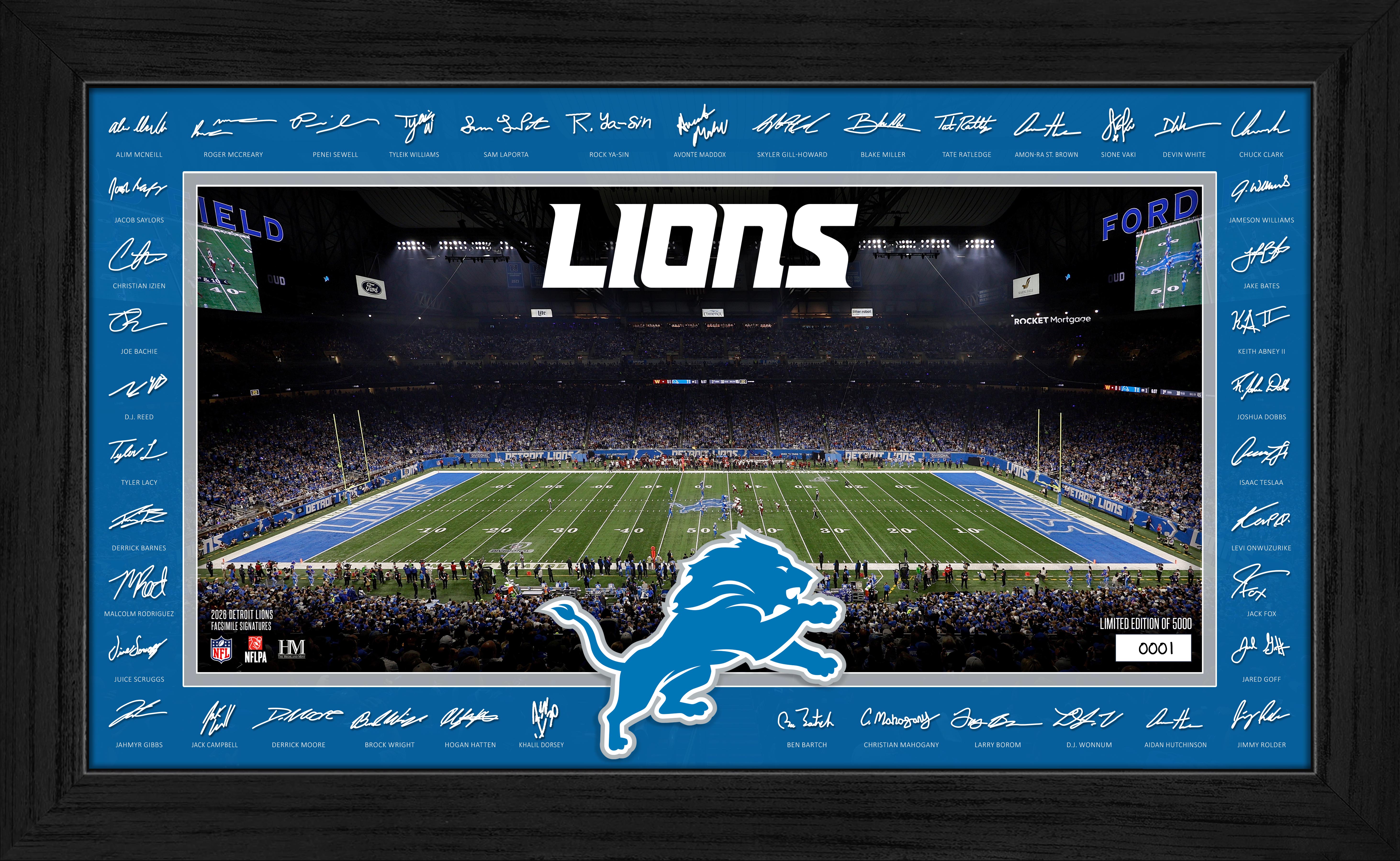 Detroit Lions 2026 Signature Gridiron Frame