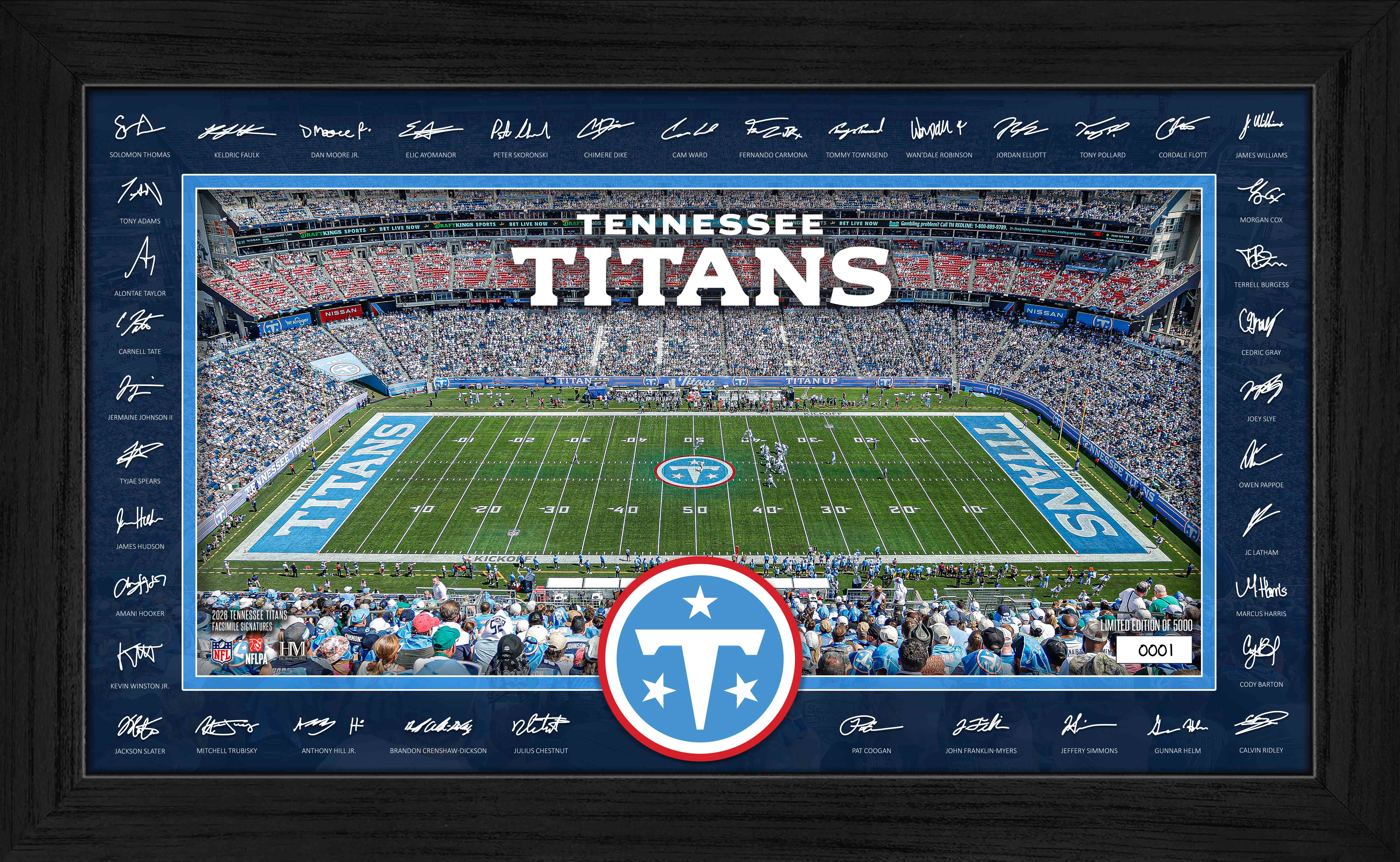 Tennessee Titans 2026 Signature Gridiron Frame