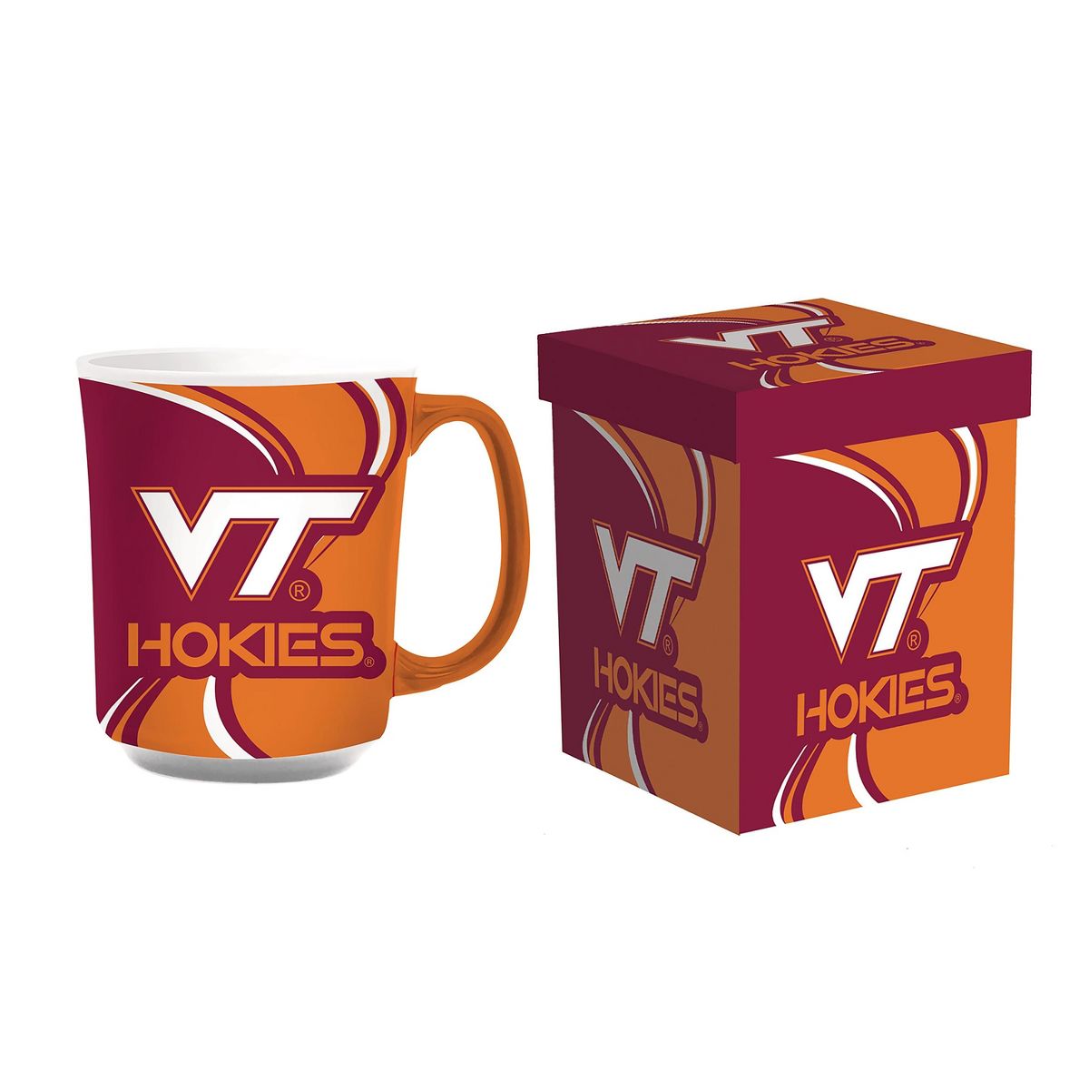 Virginia Tech Coffee Mug 14oz Ceramic with Matching Box - Sports Gifts, Sports Memorabilia, Sports Collectibles, Fan Shop
