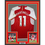 Framed Autographed/Signed Gabriel Martinelli 35x39 Arsenal Red Soccer Jersey Beckett BAS COA