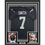 Framed Autographed/Signed Geno Smith 35x39 Oakland Black Football Jersey Beckett BAS COA