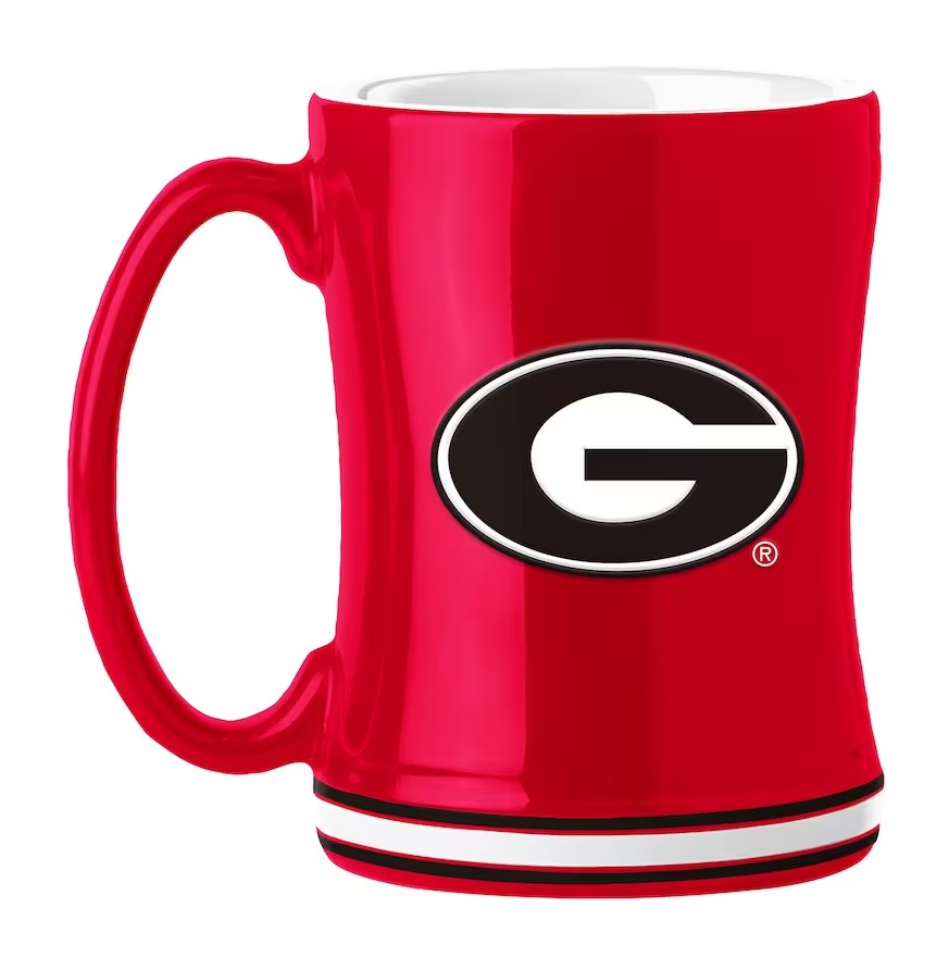 Georgia Bulldogs Logo Relief Coffee Mug - Sports Collectibles, Sports Memorabilia, Sports Fan Shop, Sports Gifts