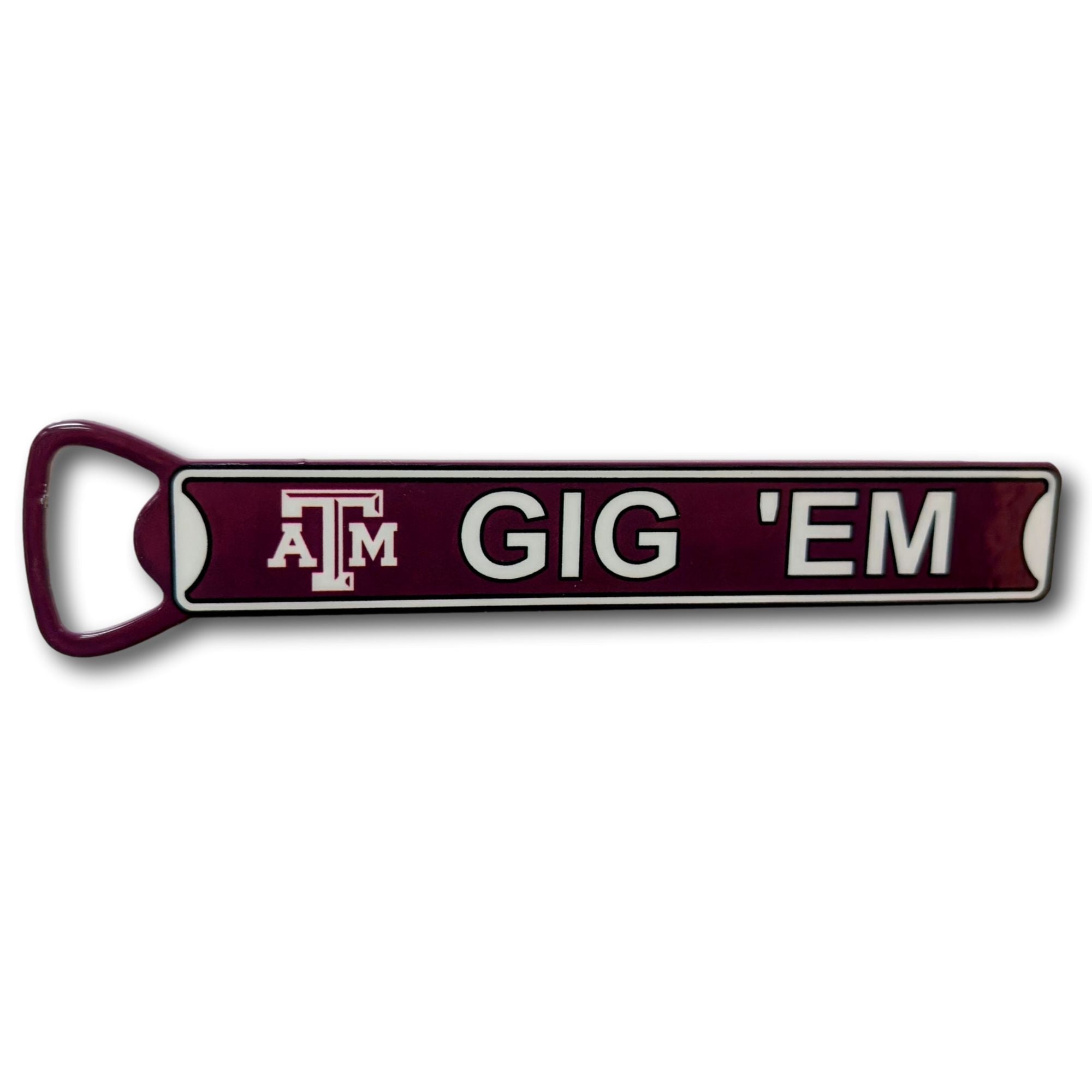 Texas A&M Gig 'Em - Steel Bottle Opener