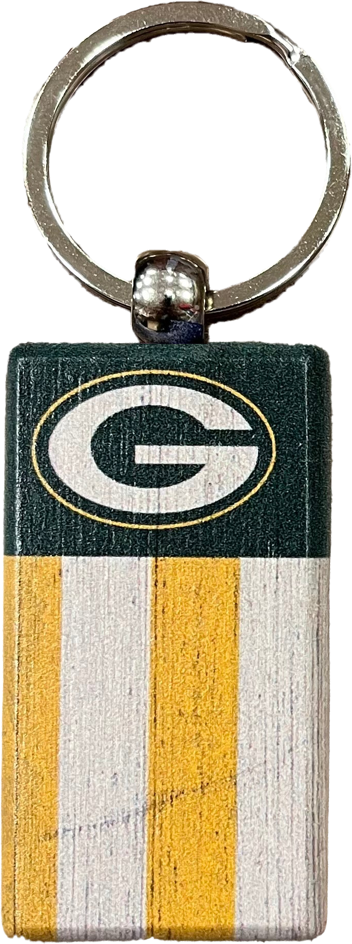 Green Bay Packers Rectangle Flag Keychain - Sports Collectibles, Sports Memorabilia, Sports Fan Shop, Sports Gifts