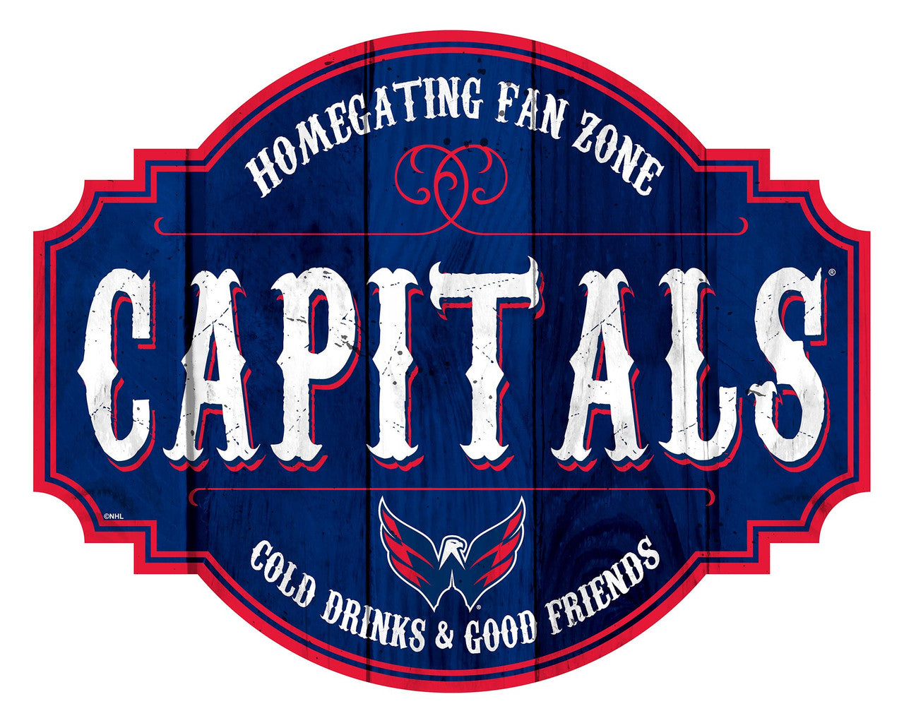 Washington Capitals Sign Wood 12 Inch Homegating Tavern - Special Order - Sports Collectibles, Sports Memorabilia, Sports Fan Shop, Sports Gifts