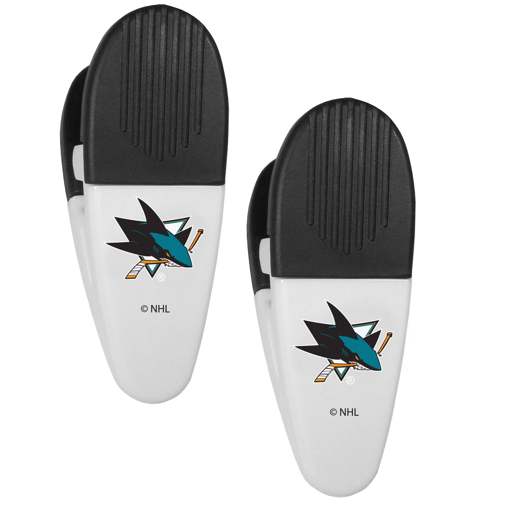 San Jose Sharks Mini Chip Clip Magnets, 2 pk