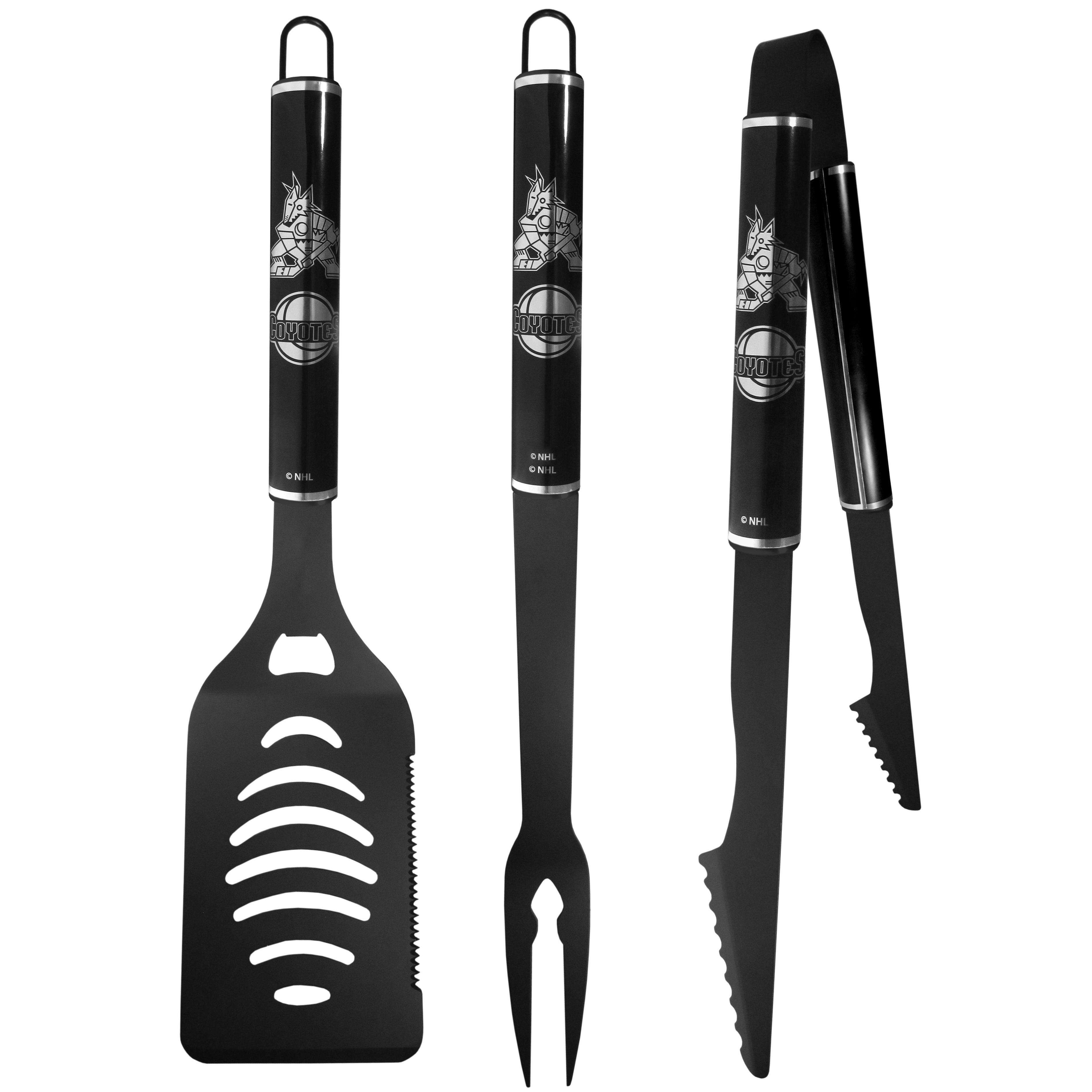 Arizona Coyotes 3 pc Monochromatic BBQ Set
