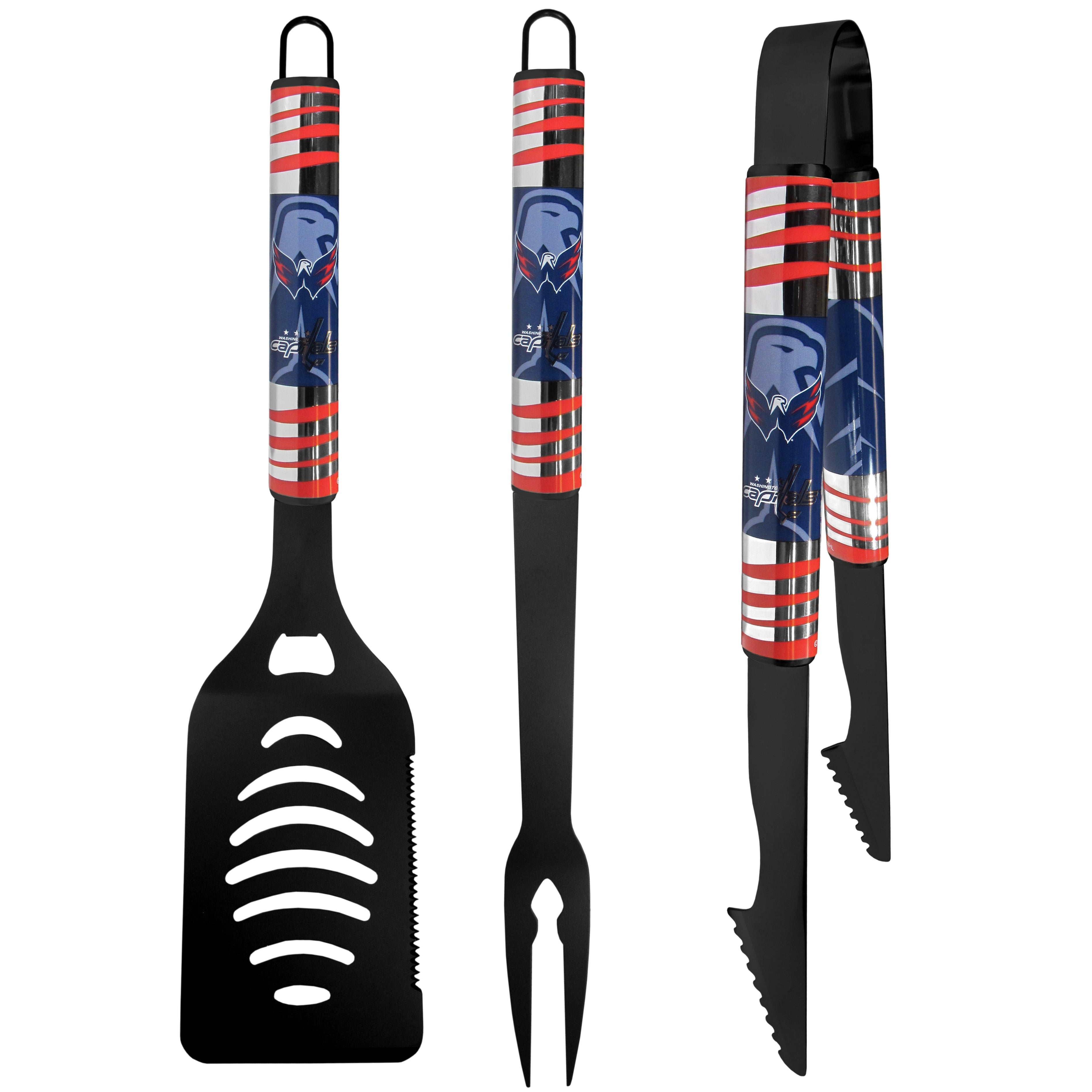 Washington Capitals 3 pc Black Tailgater BBQ Set