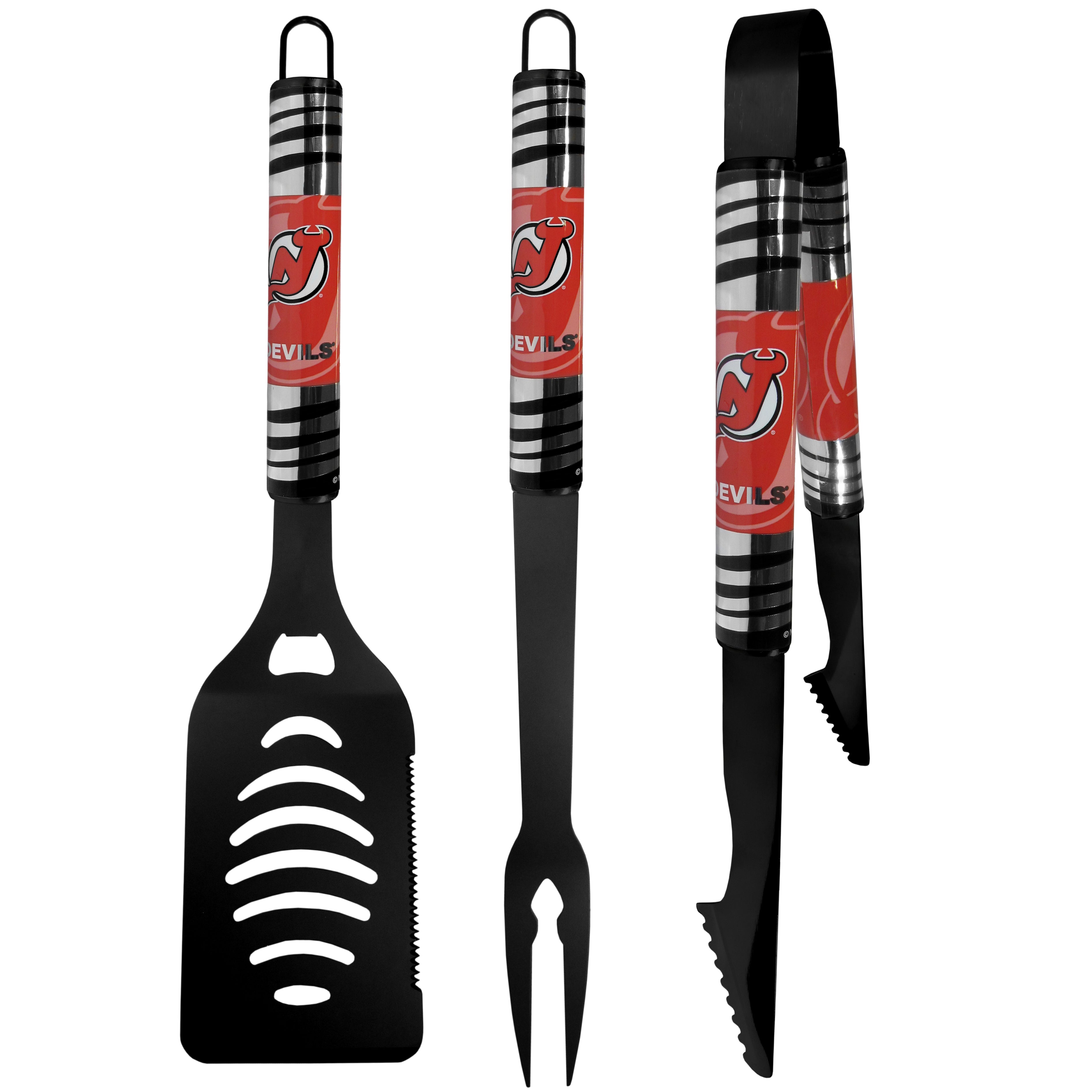New Jersey Devils 3 pc Black Tailgater BBQ Set