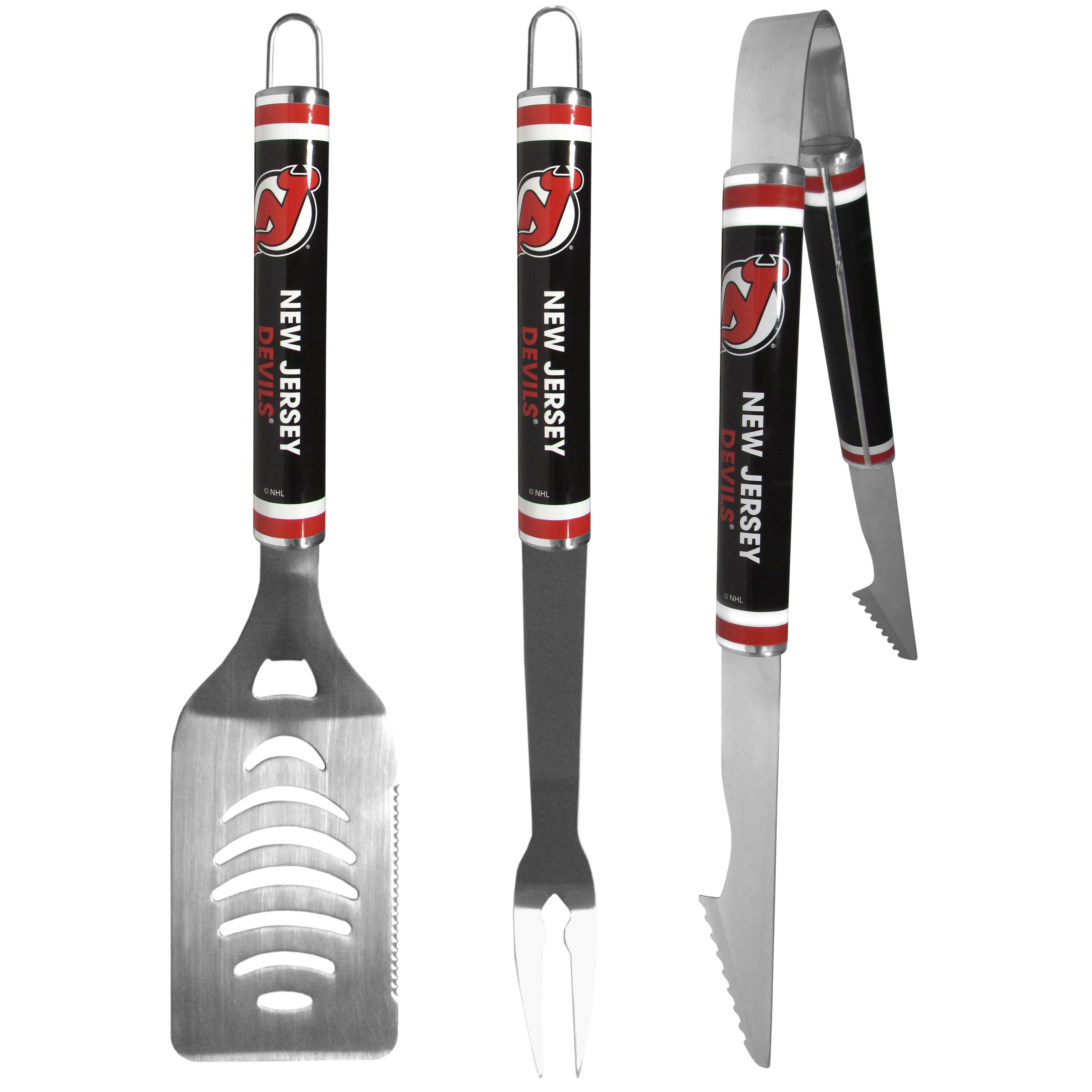 New Jersey Devils 3 pc Steel BBQ Tool Set