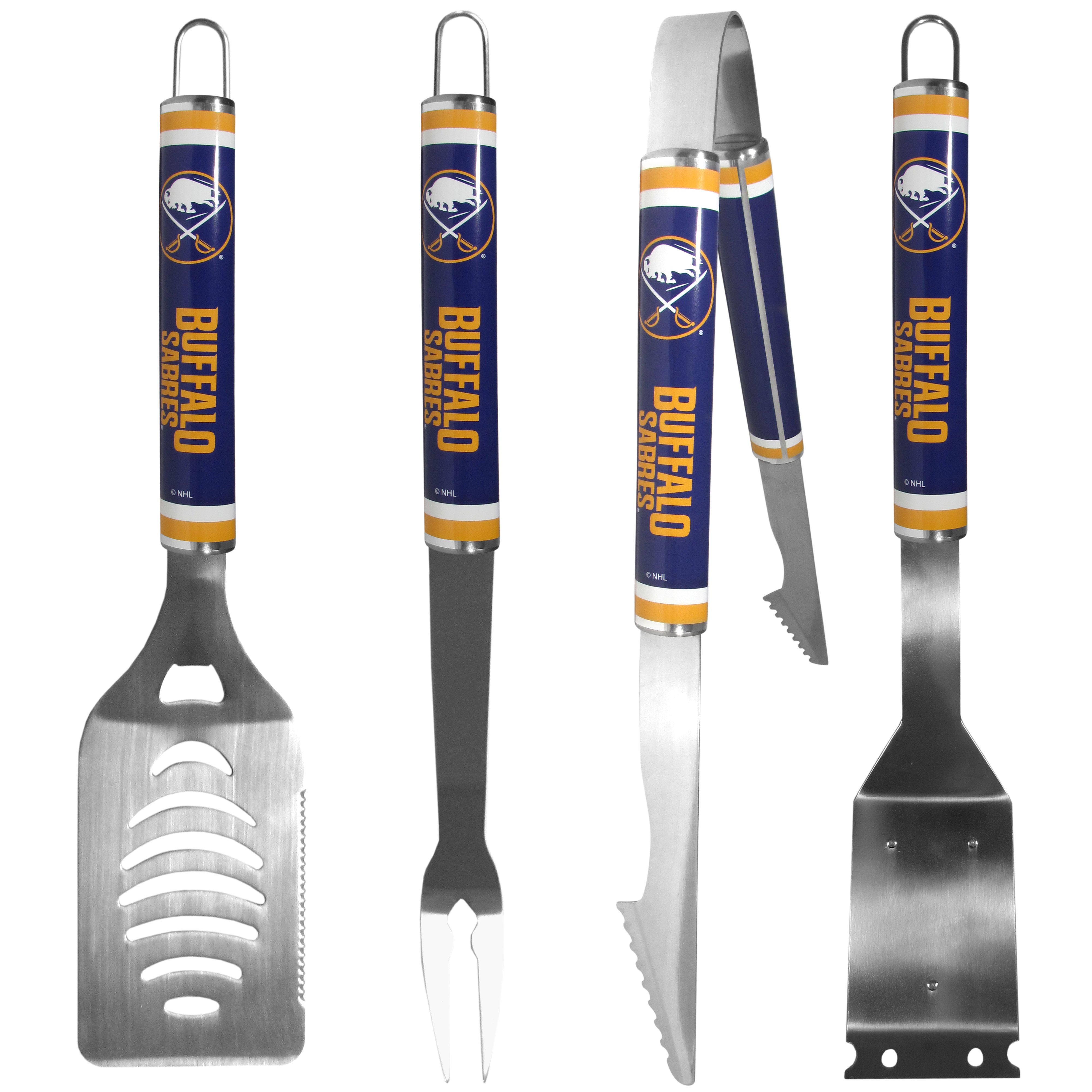Buffalo Sabres 4 pc Logo Grill Tool Set