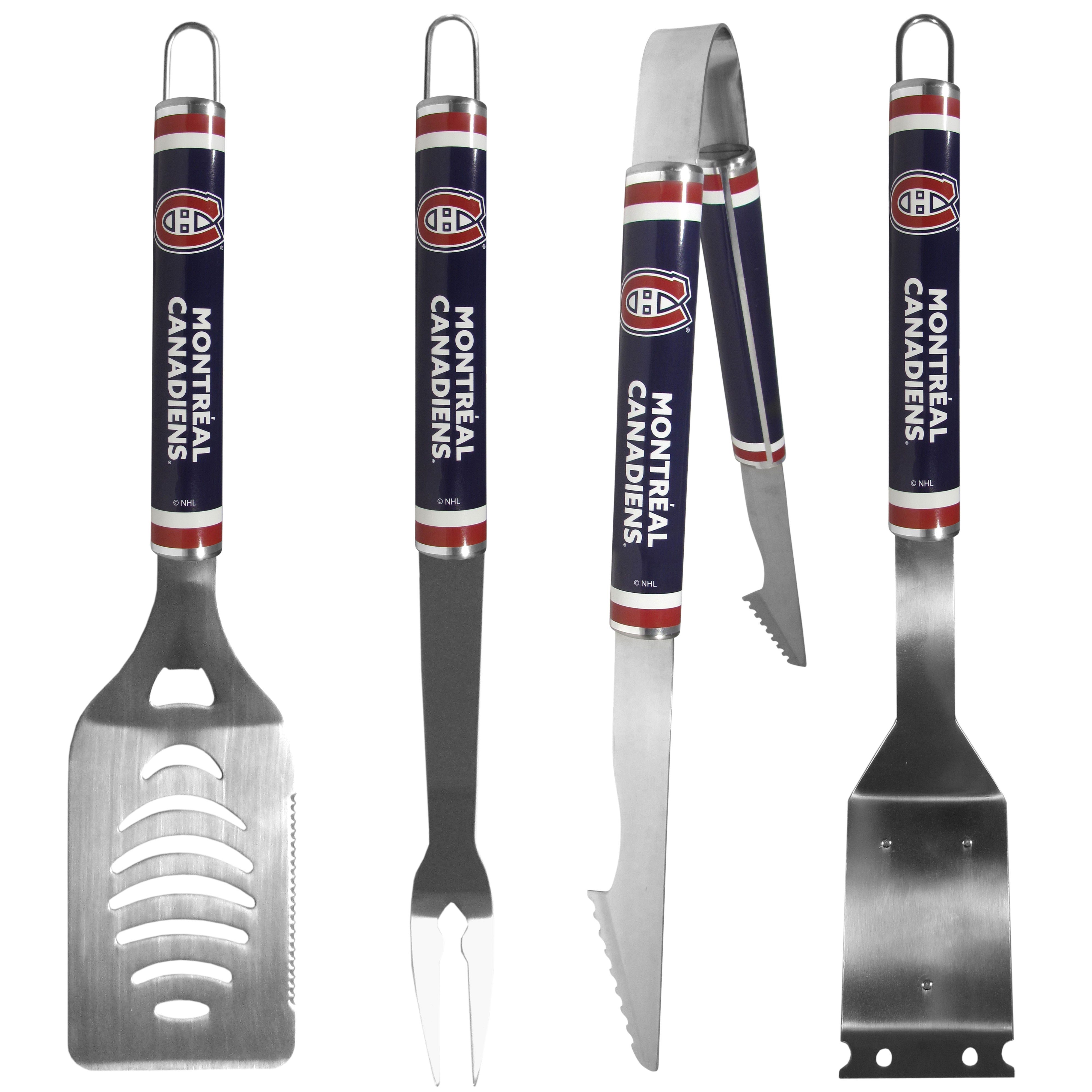 Montreal Canadiens 4 pc Logo Grill Tool Set