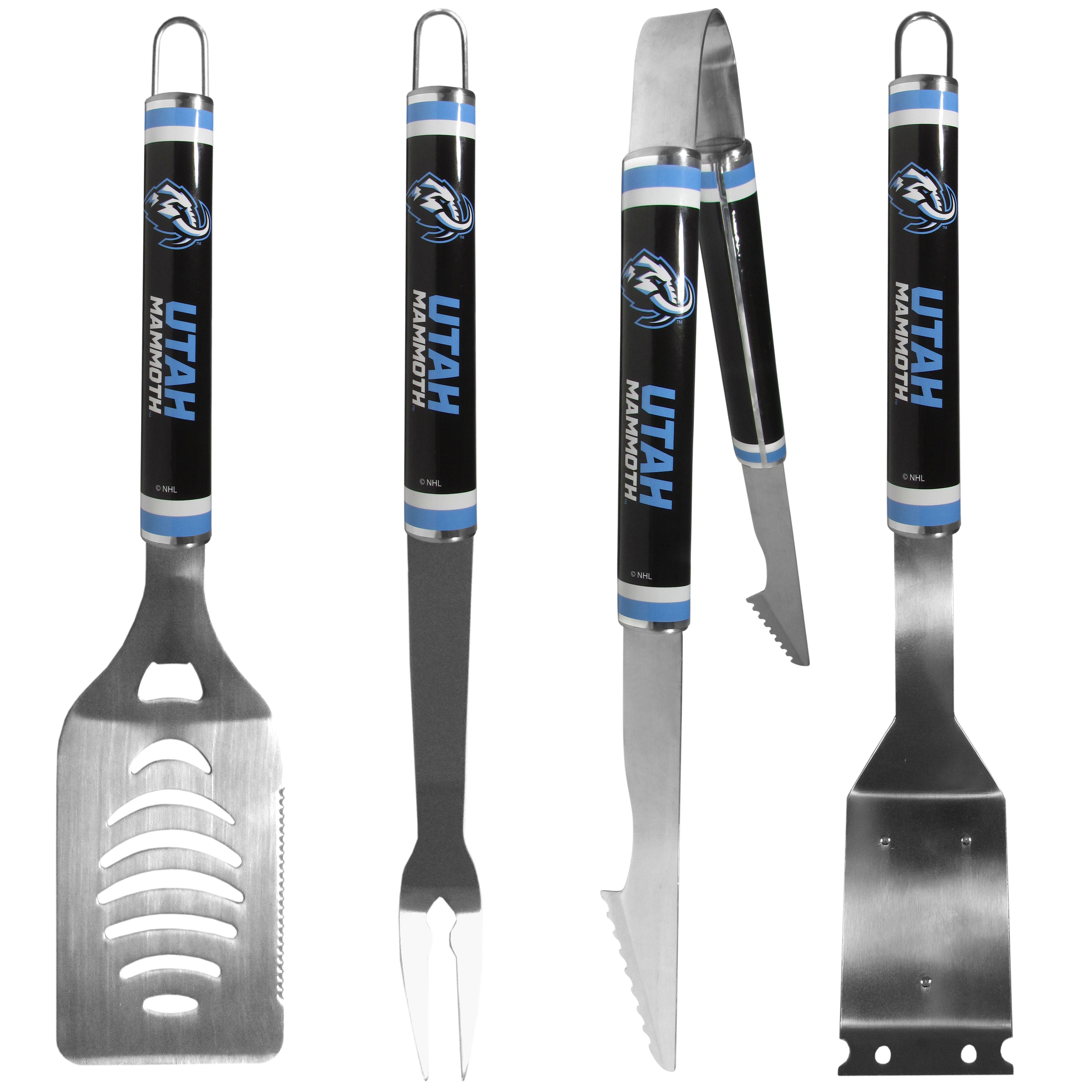 Utah Mammoth 4 pc Logo Grill Tool Set