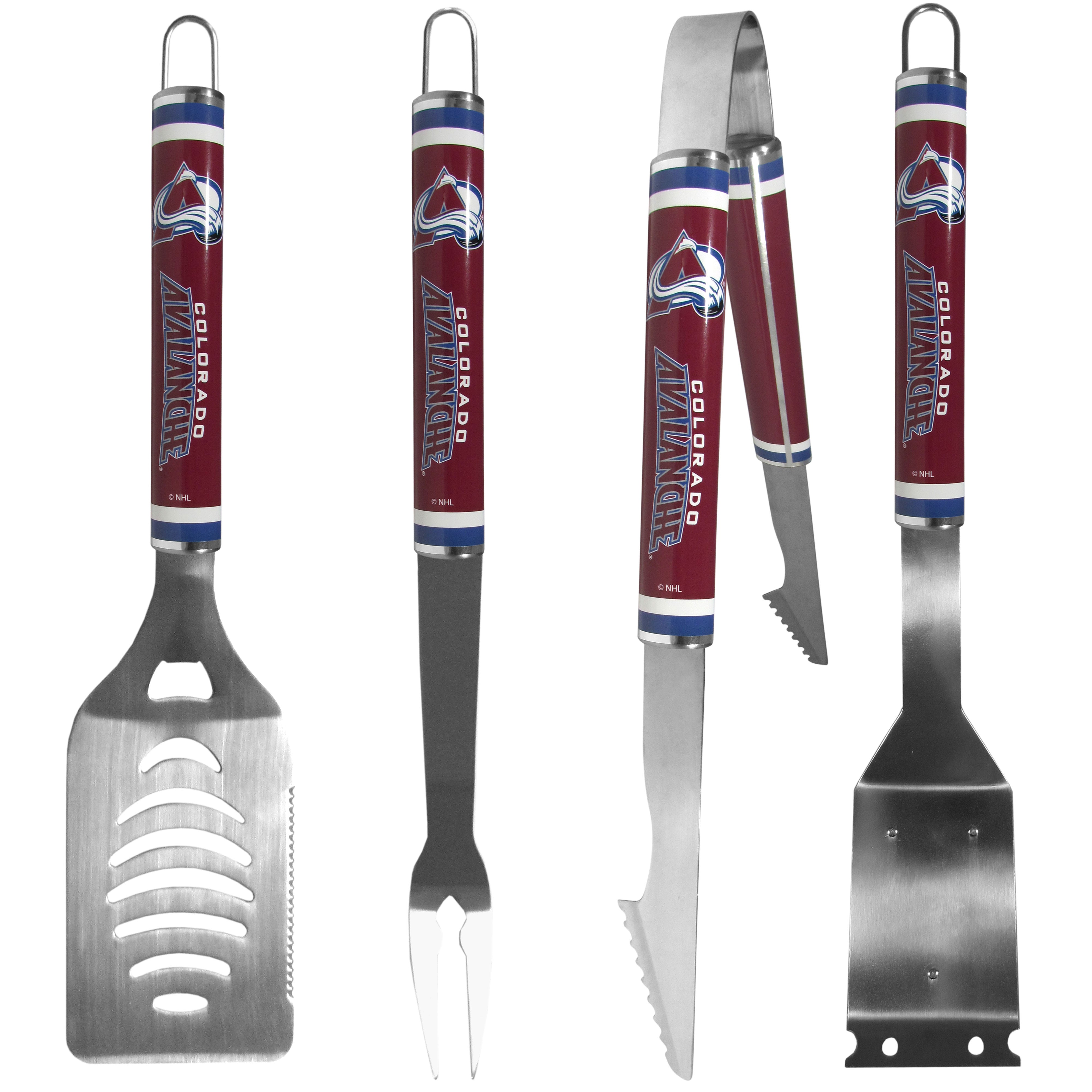 Colorado Avalanche 4 pc Logo Grill Tool Set