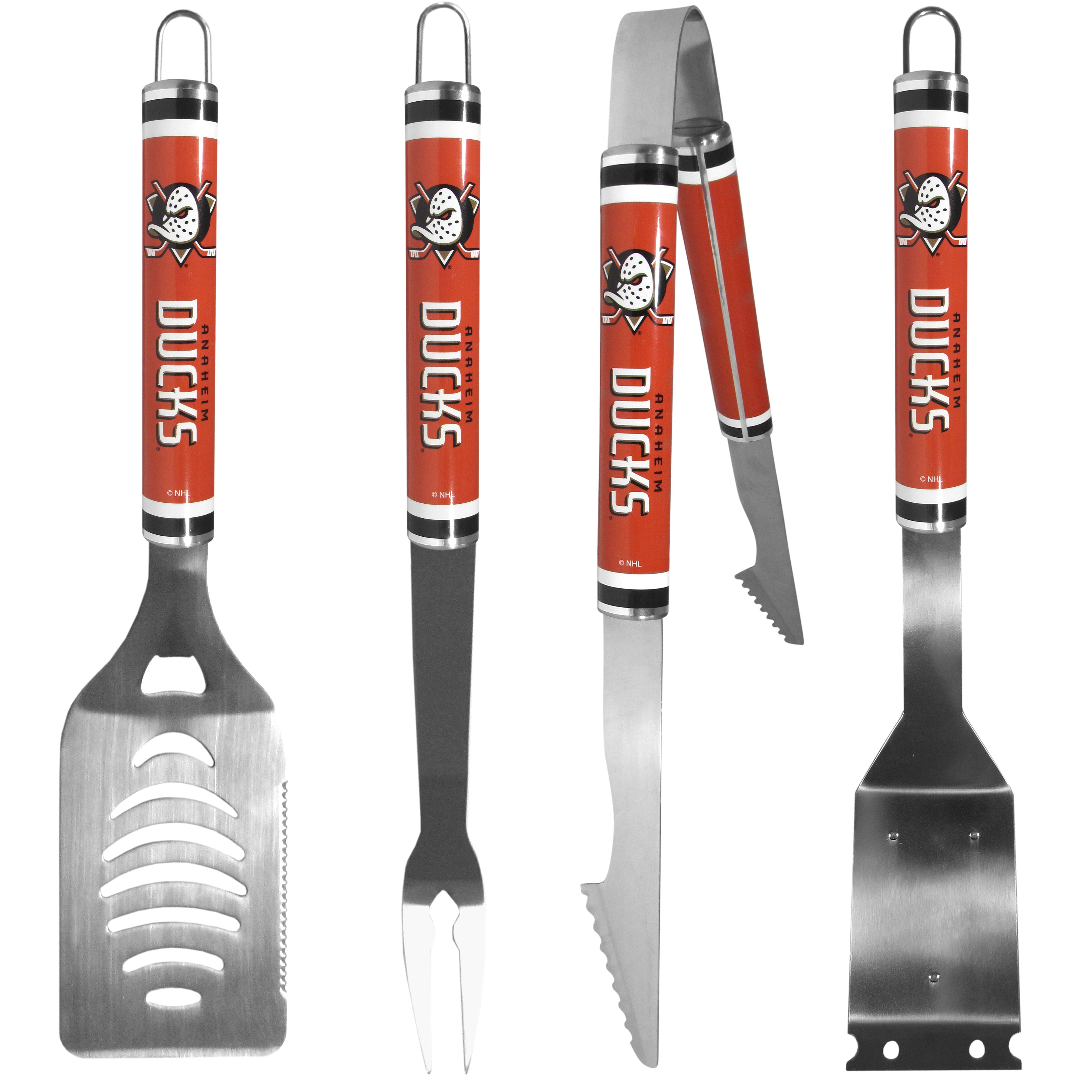 Anaheim Ducks 4 pc Logo Grill Tool Set