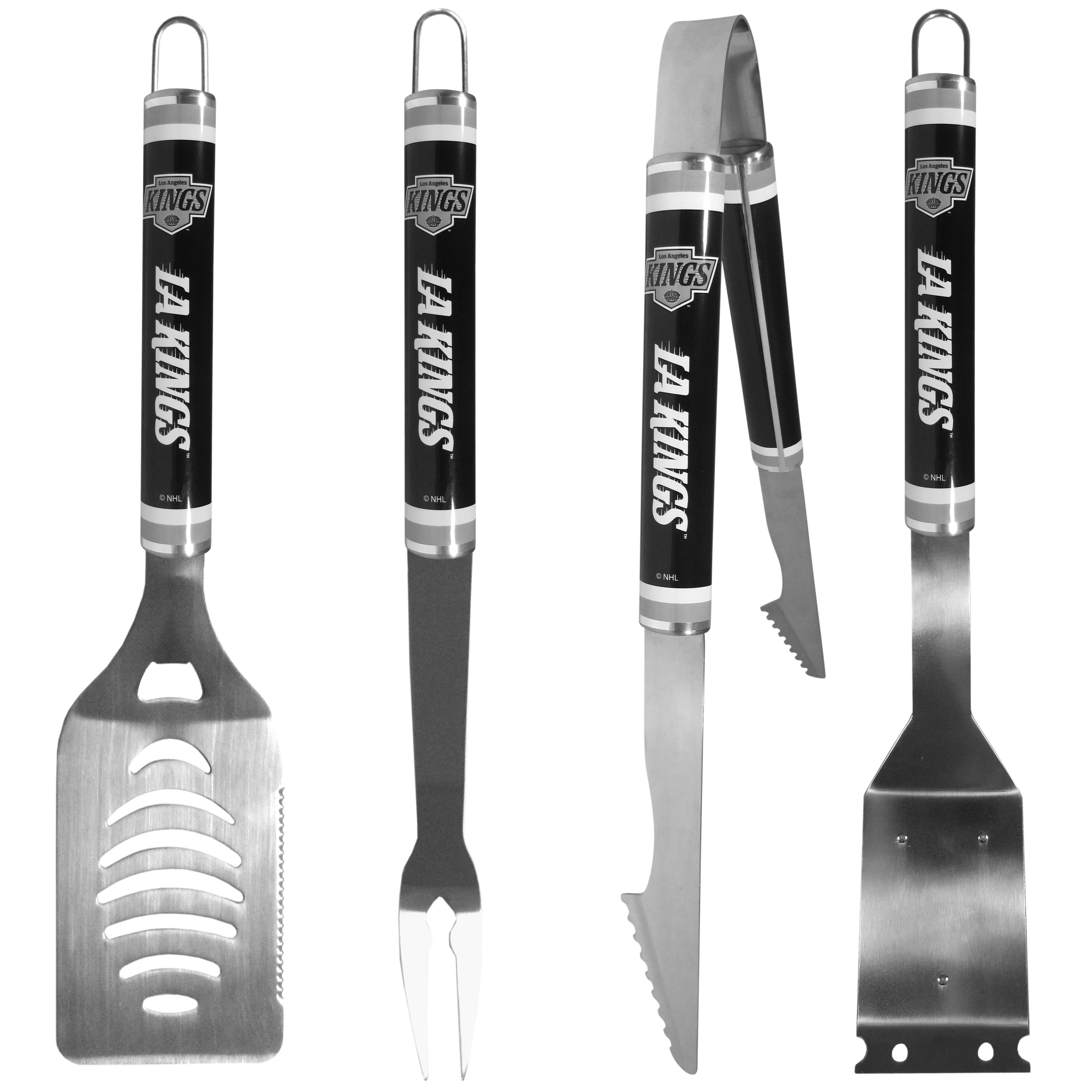 Los Angeles Kings 4 pc Logo Grill Tool Set